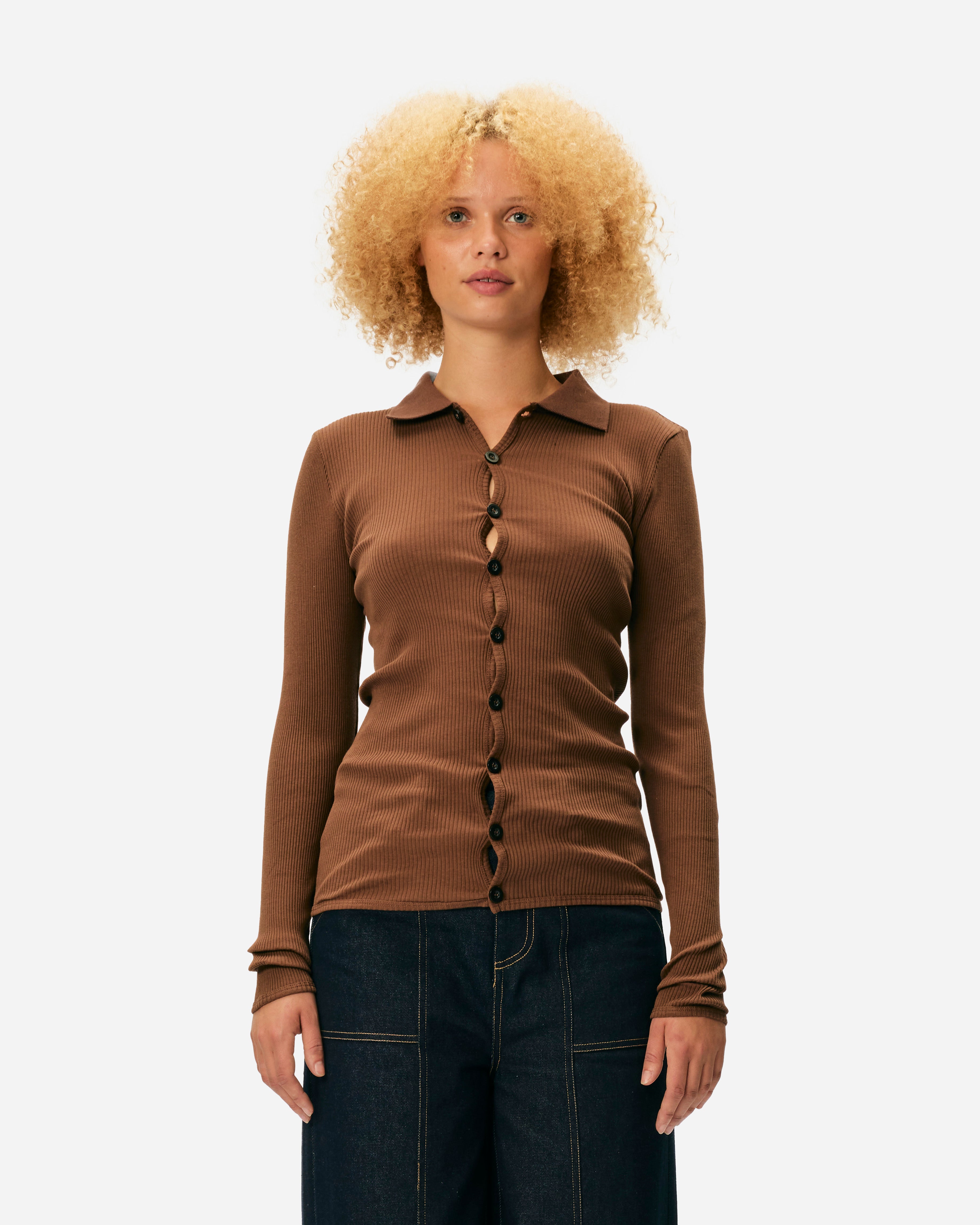 OpéraSPORT Laura Seamless Shirt Brown Z43-B-Brown