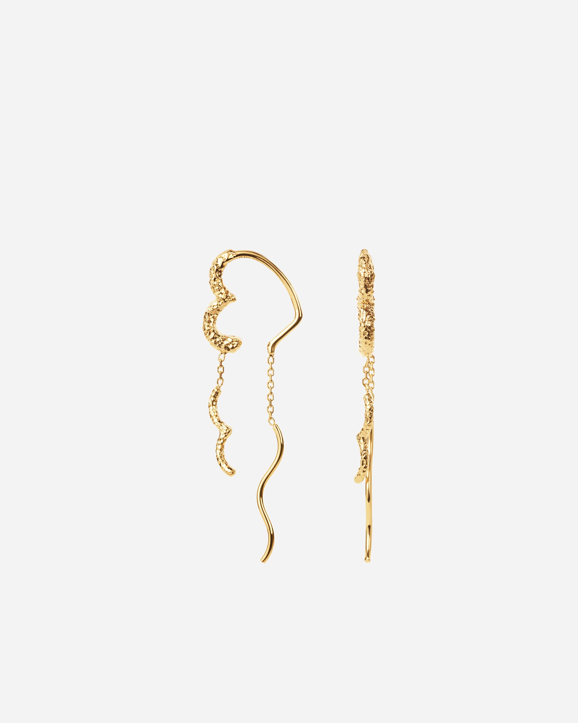 Wavy Sparkly Heart Earlines