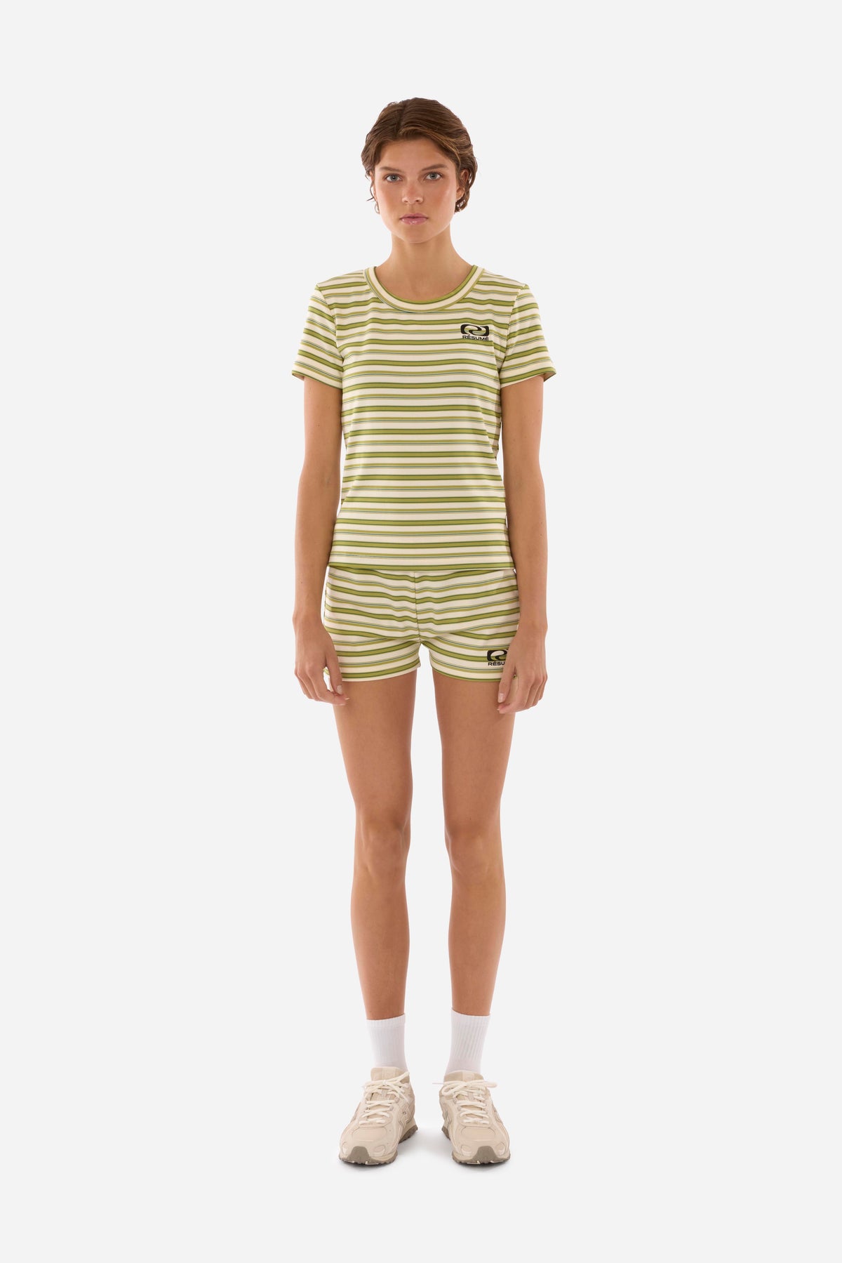 RÉSUMÉ NicoleRS Tee Green Stripe 28671606-081