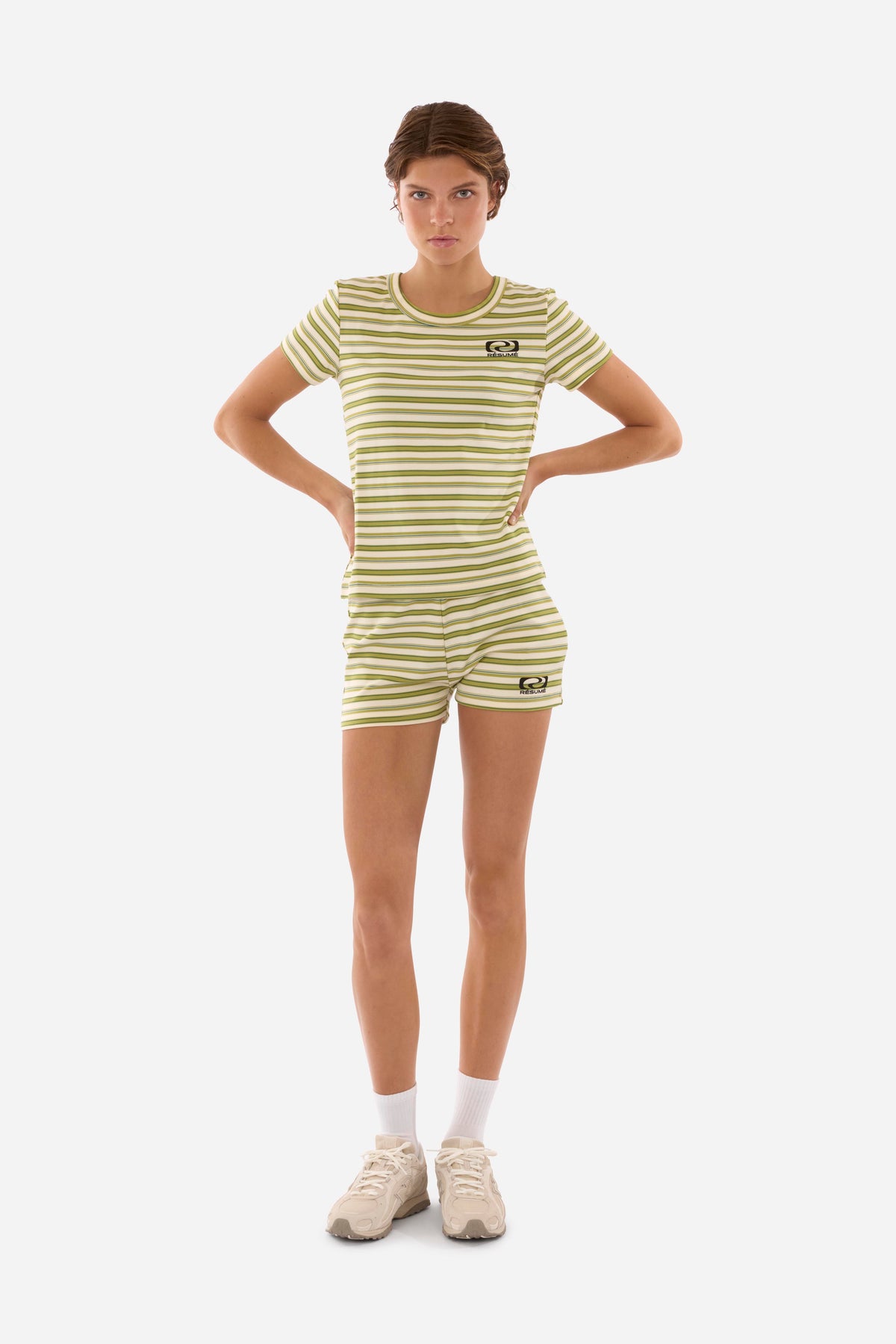 RÉSUMÉ NicoleRS Tee Green Stripe 28671606-081