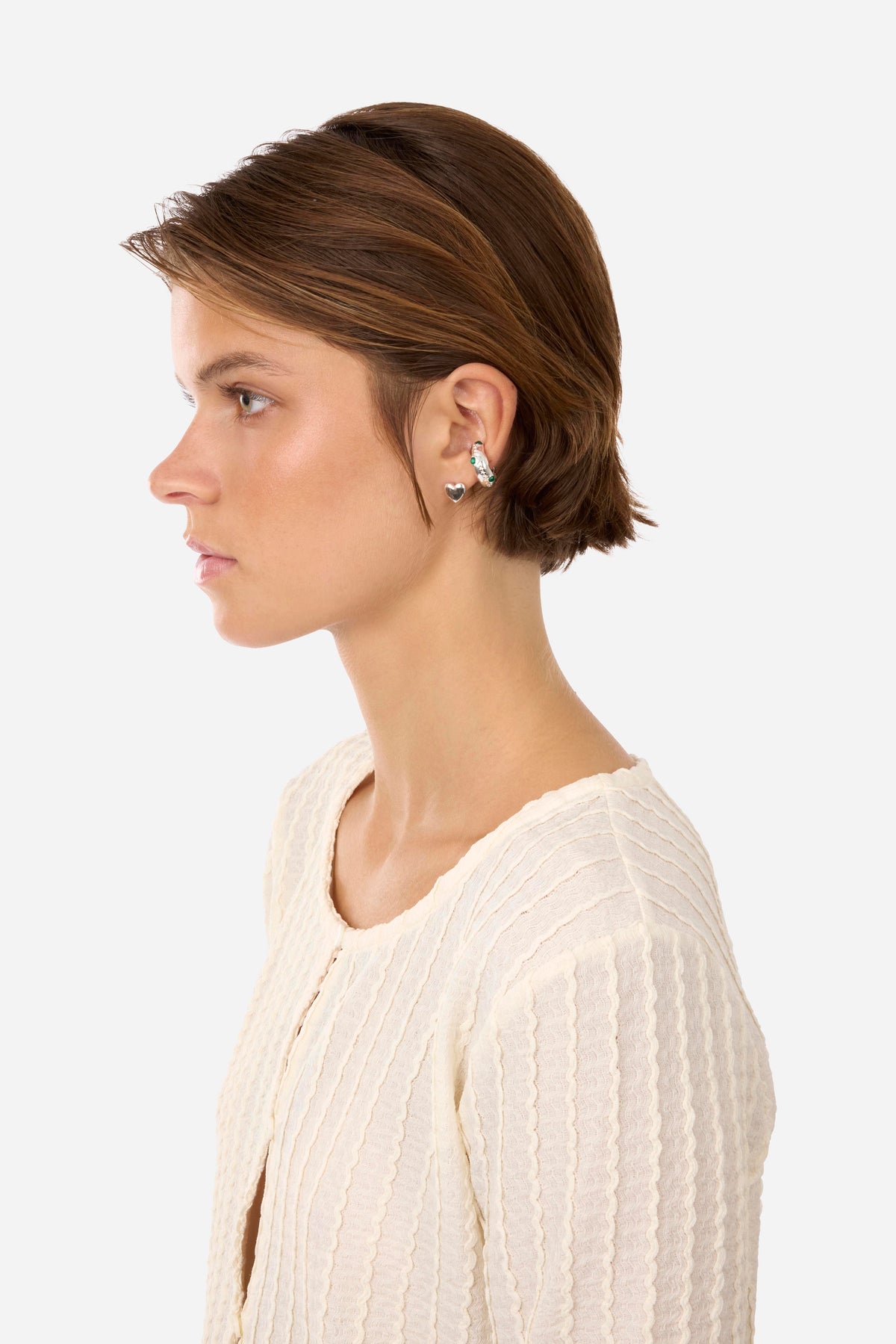 TwoJeys Icon Emerald Earcuff 925 sterling silver 408826500