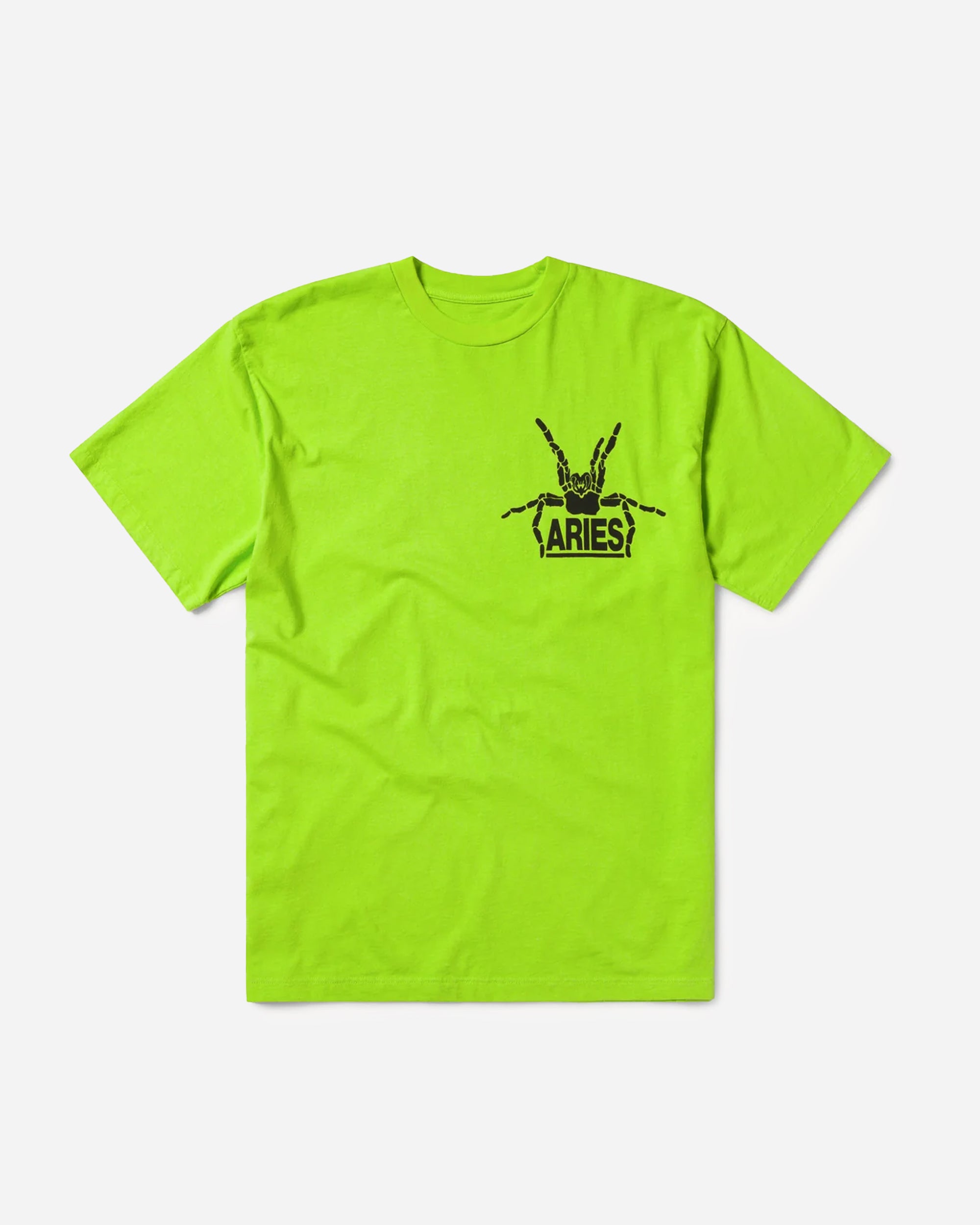 ARIES Fluoro Silas Spider T-shirt Fluoro Green RUAR60005
