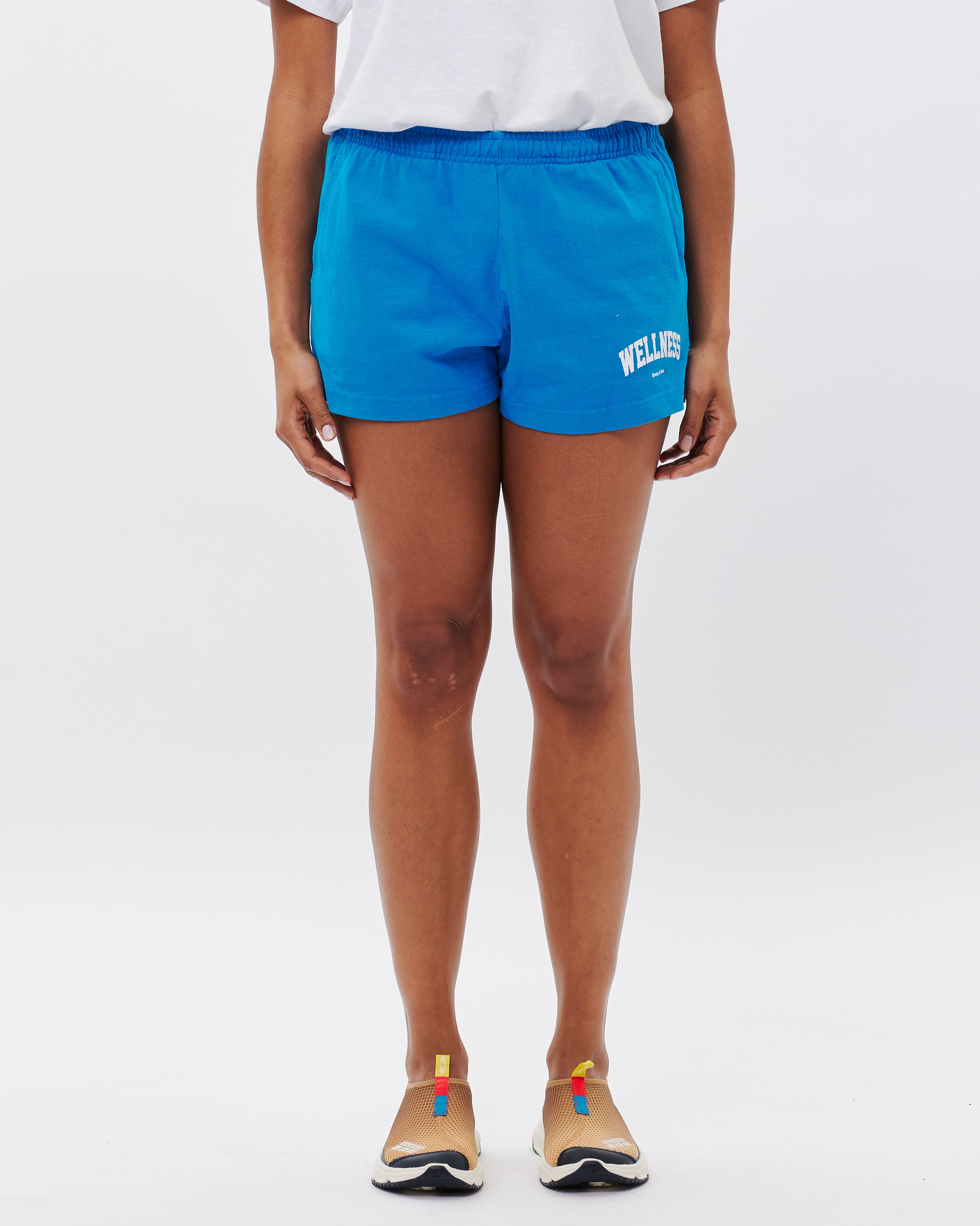 Sporty & Rich Wellness Ivy Disco Shorts Ocean SH622OC