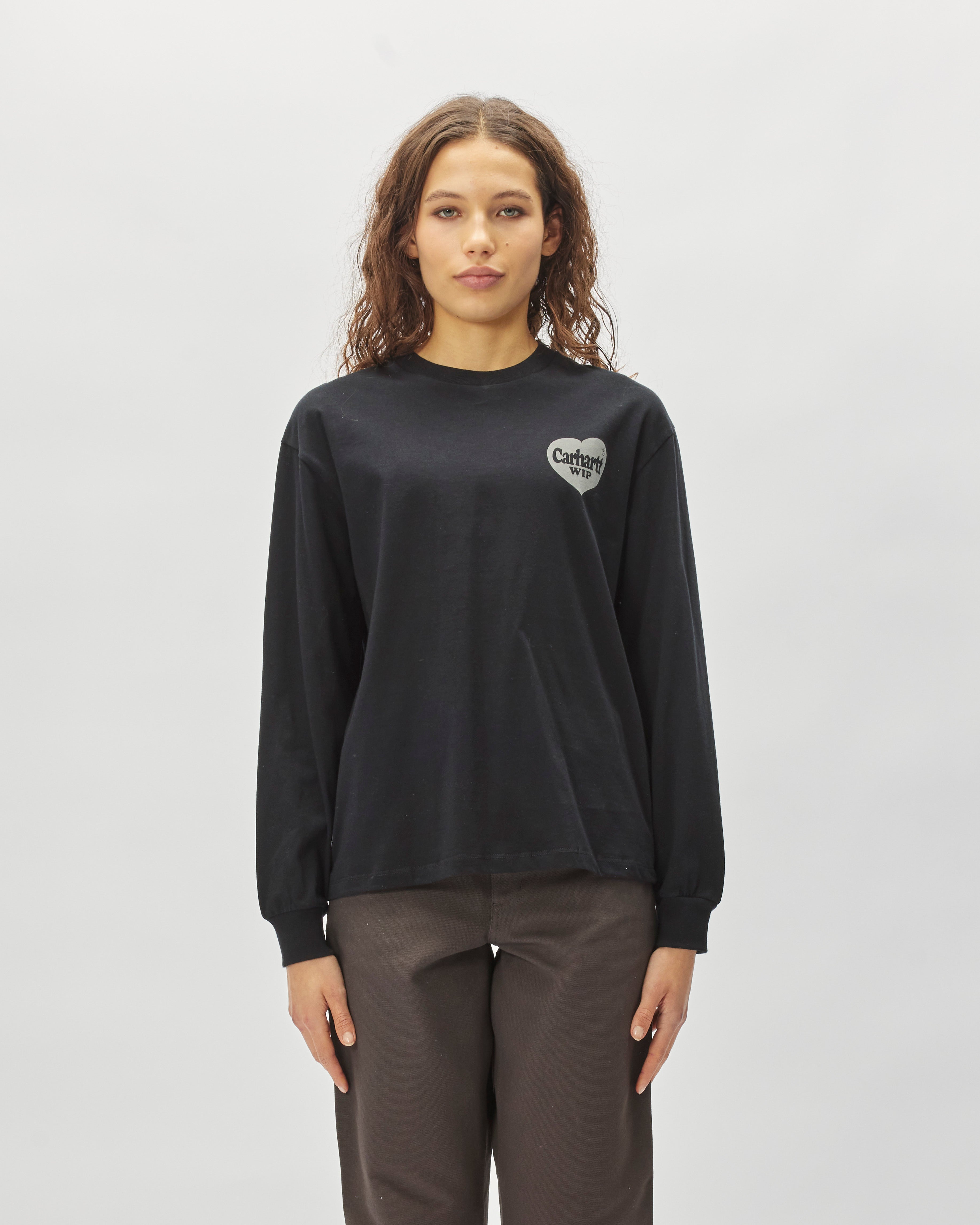Carhartt WIP Long Sleeve Spree T-Shirt Black / Grey I032854-0GLXX