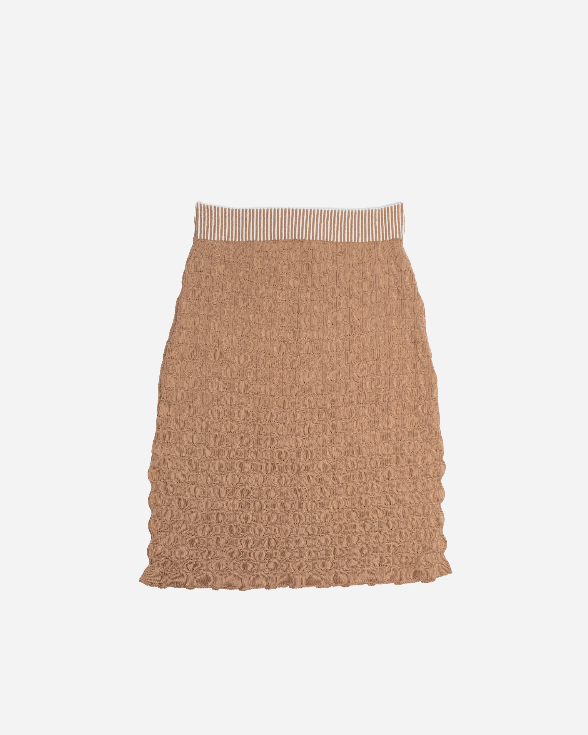 Nadia Wire Scallop Skirt Beige 770-beige