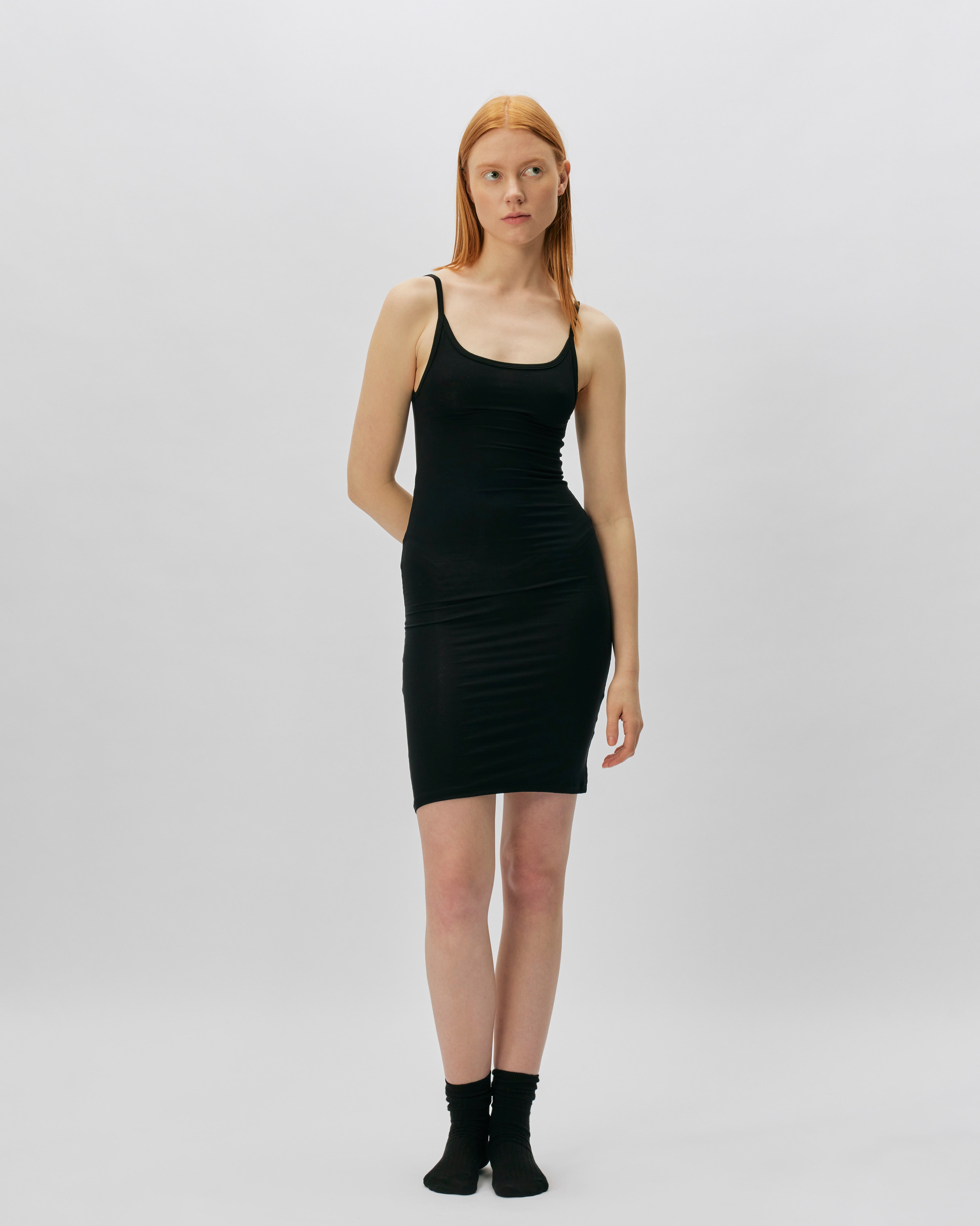 BASERANGE Slip Dress BLACK DRSL-BL-000-BLK