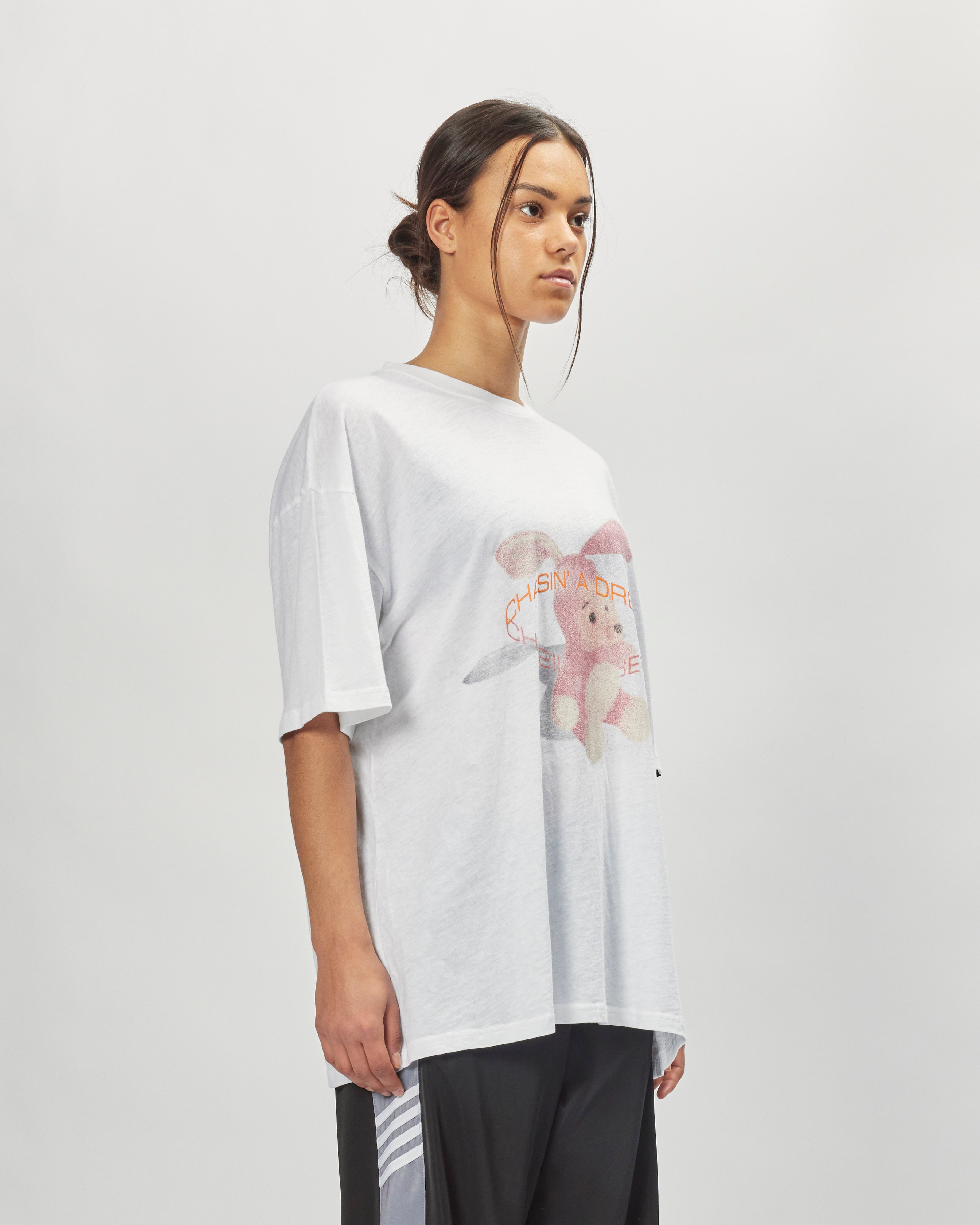 Martine Rose Oversized T-shirt WHITE / NOISY BUNNY MRSS24621B