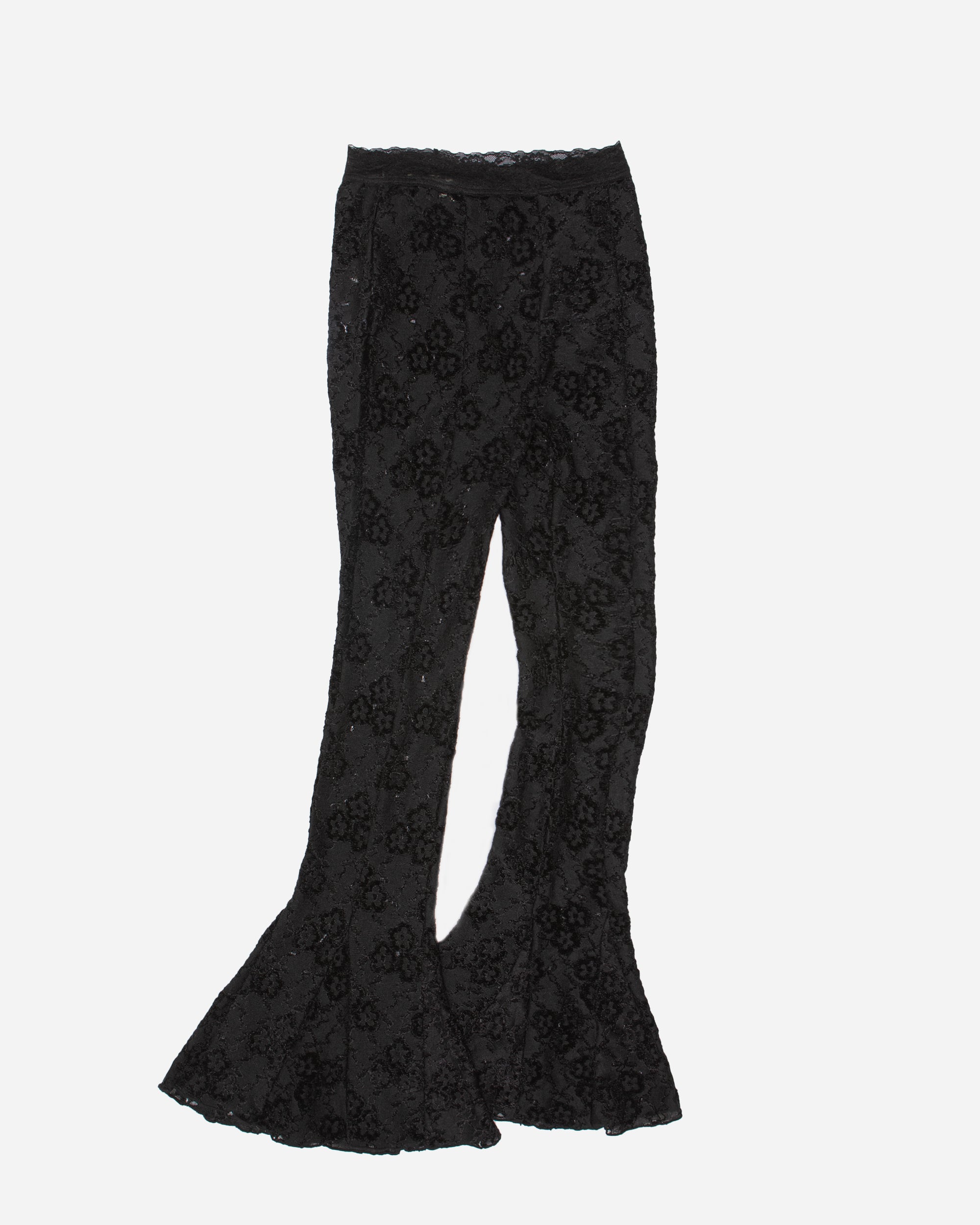 Andersson Bell See-Through Lace Bootcut Pants BLACK apa655w-BLK
