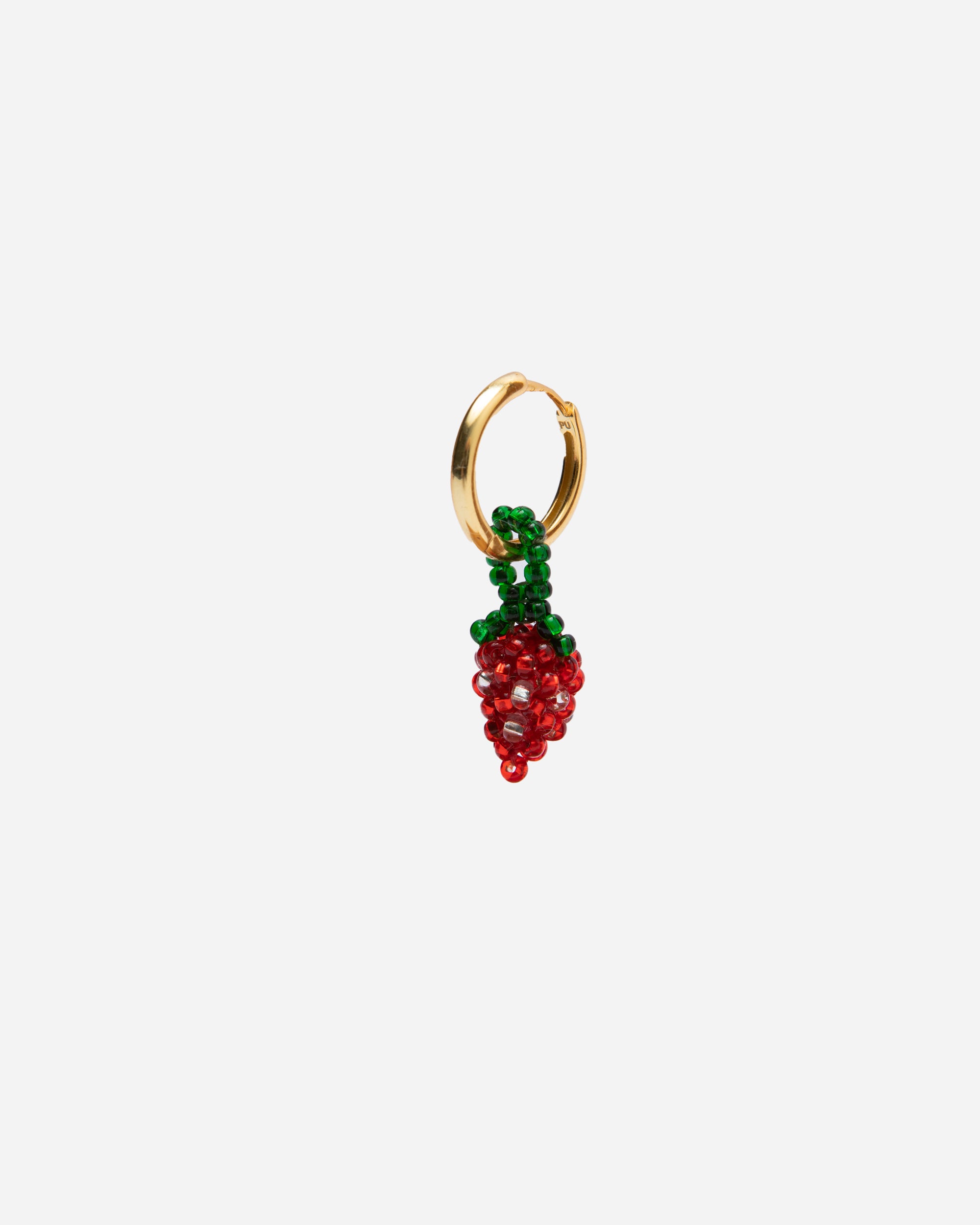 Pura Utz Mini Strawberry Earring RED/GRREN PU-A-M-Fre