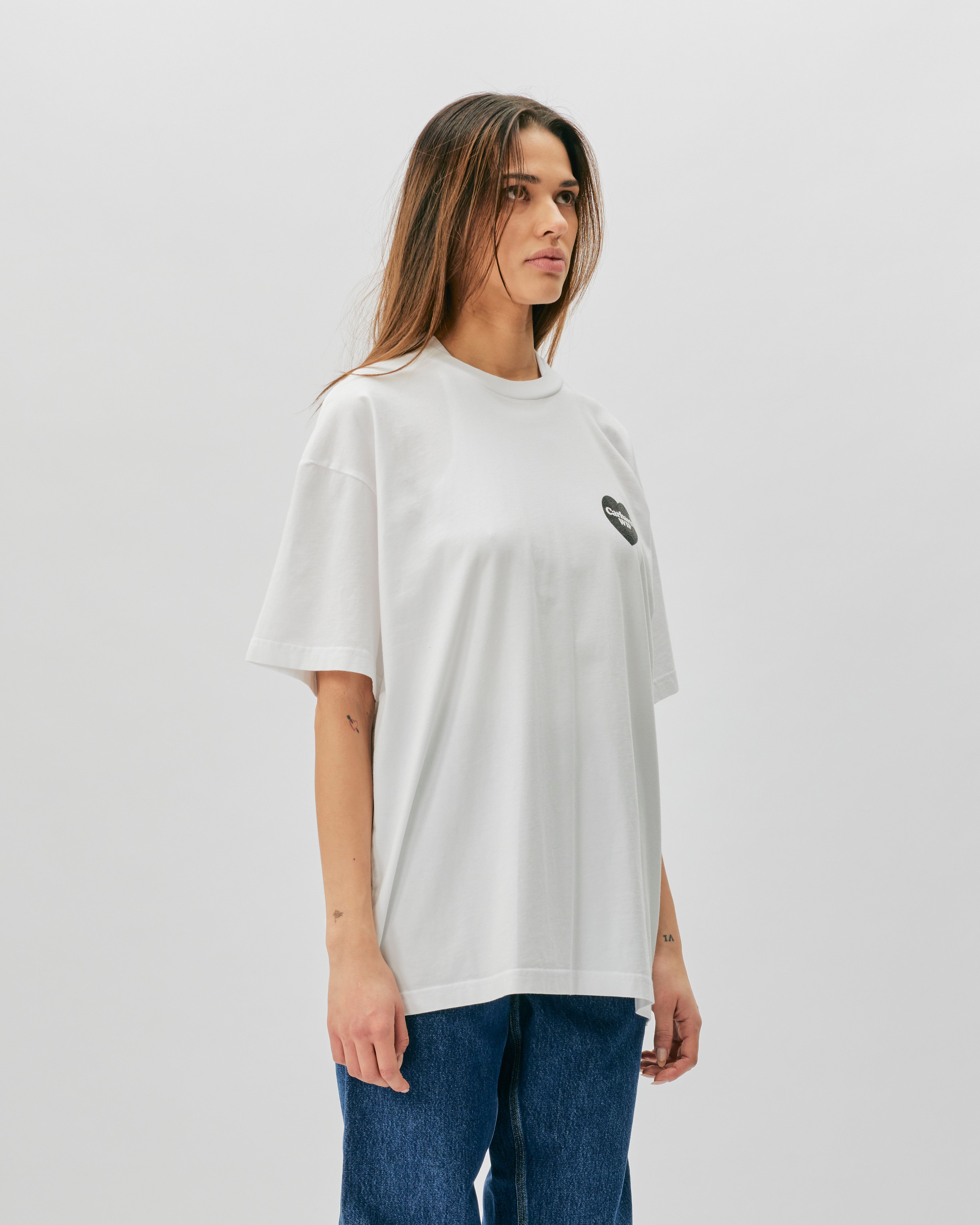 Carhartt WIP Heart Bandana T-Shirt White / Black I033116-00A06