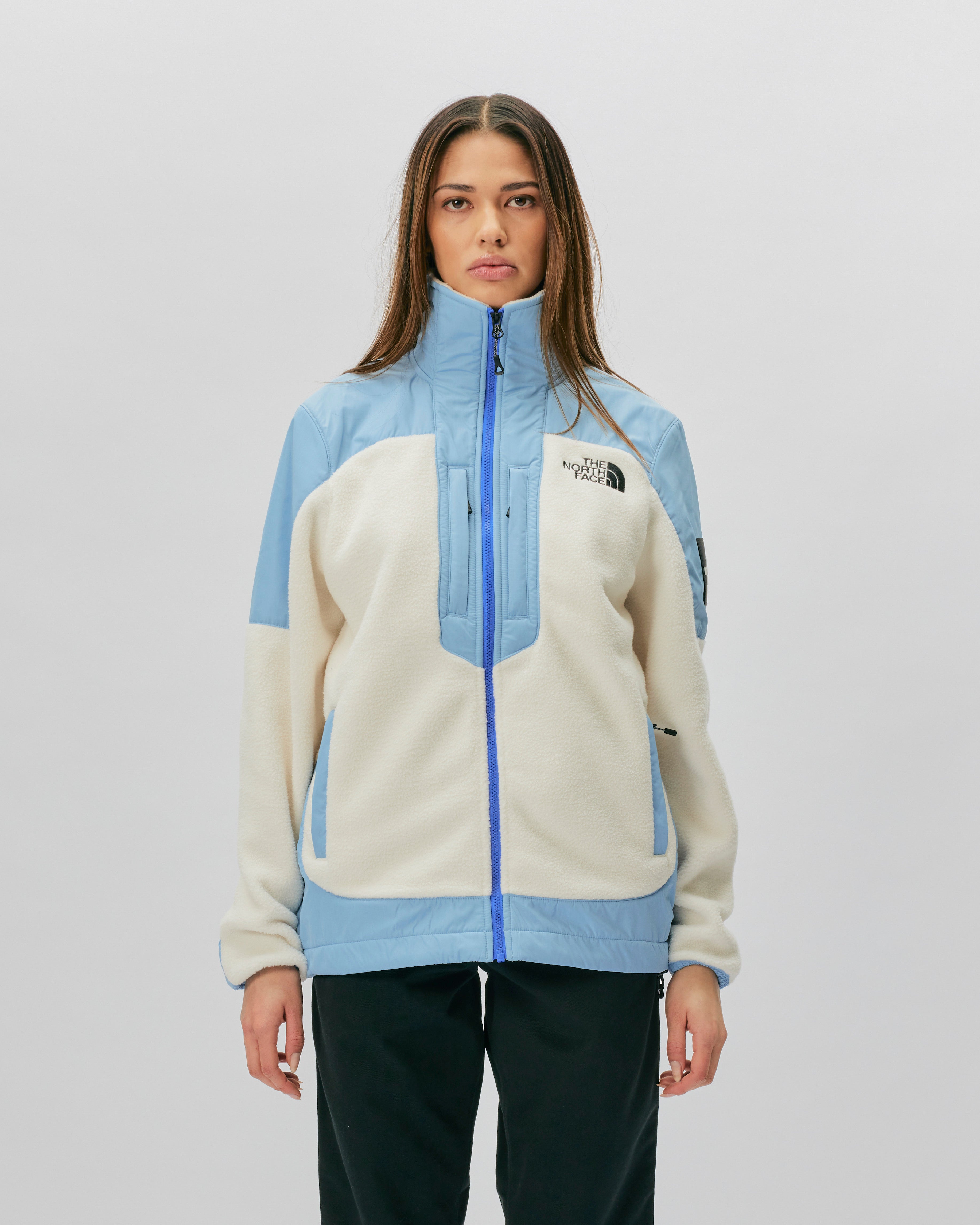 THE NORTH FACE Fleeski Y2K Jacket WHITE DUNE/STEEL BLUE NF0A87AWVID1