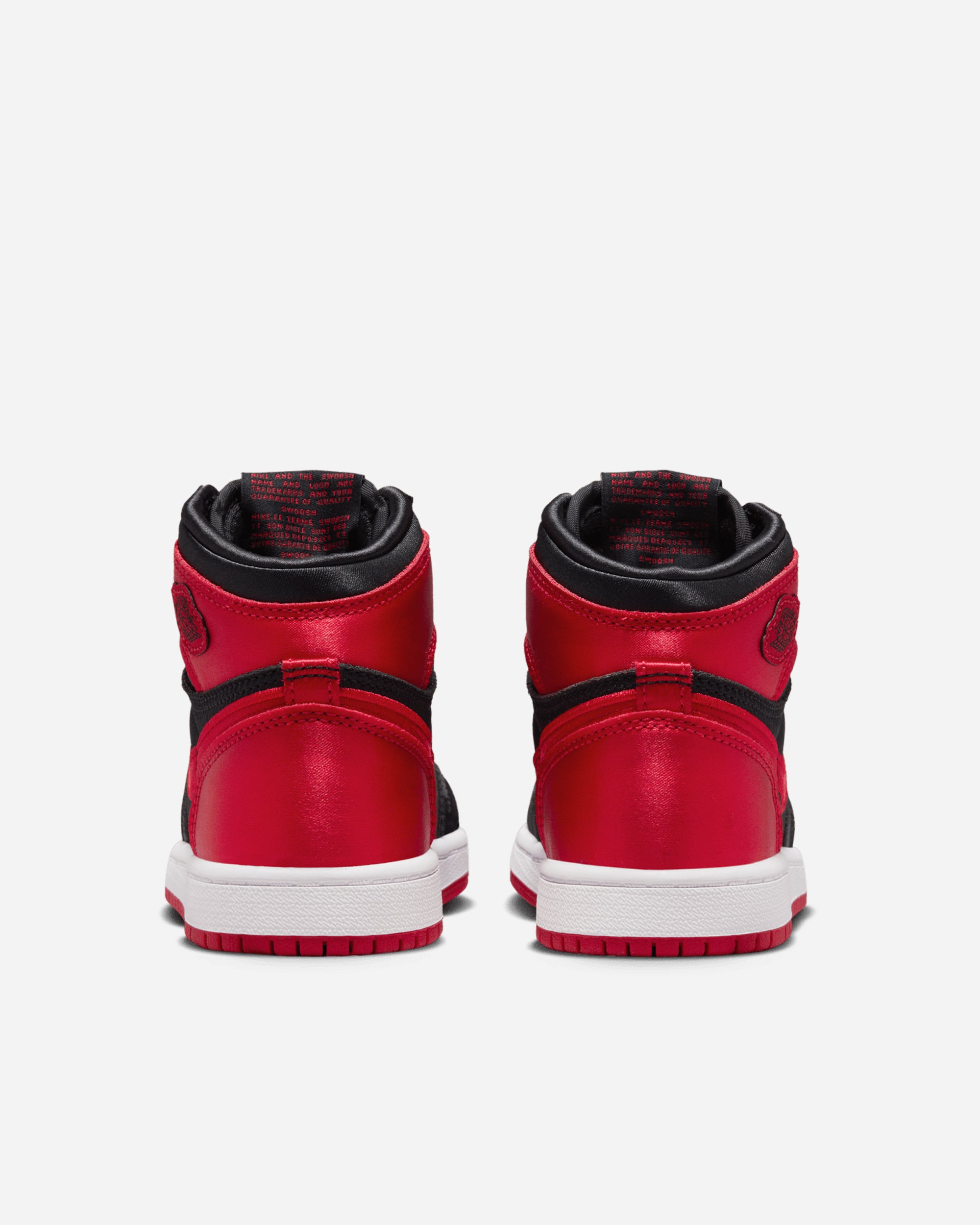 Jordan Brand Jordan 1 Retro High OG 'Satin Bred' (Preschool) BLACK/UNIVERSITY RED-WHITE FD5304-061