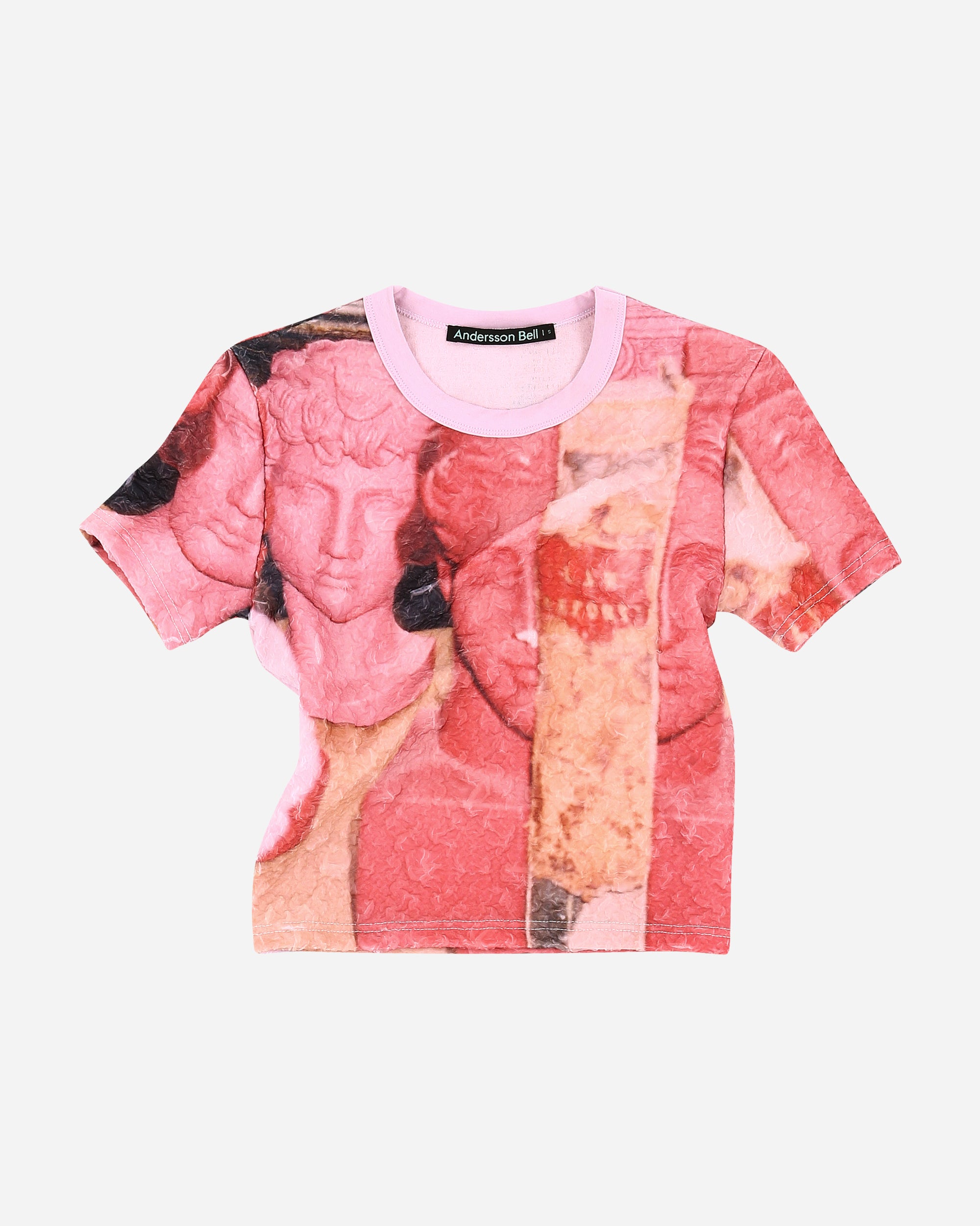 Andersson Bell David Chiffon Crinkle T-shirt PINK atb967w