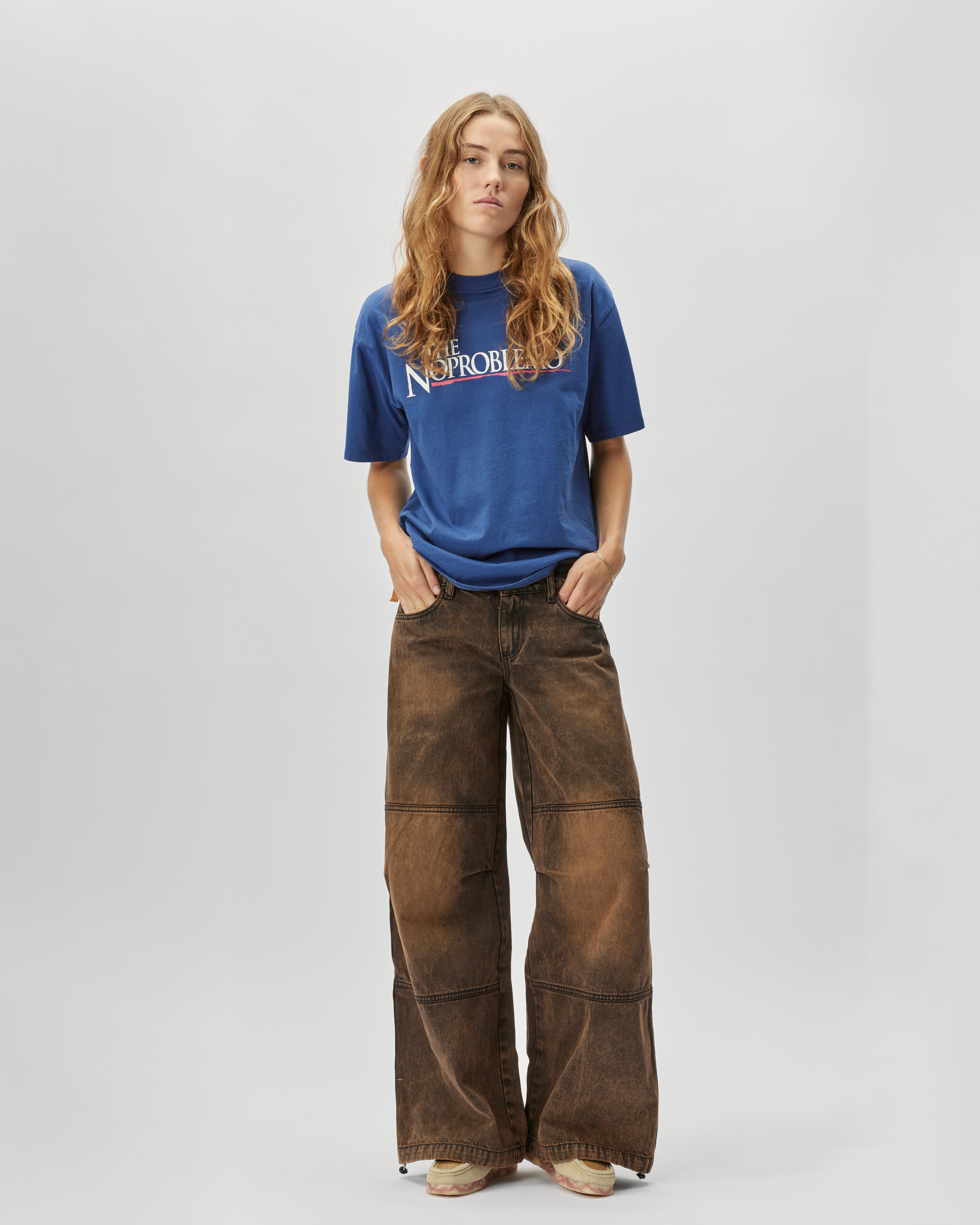 ARIES Low Rise Flare Hose mit Acid-Wash Orange FUAR30880