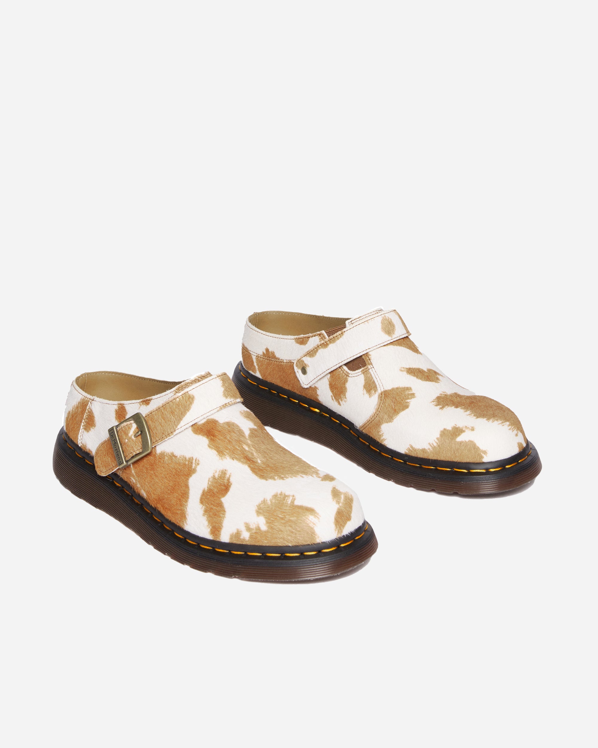 Dr. Martens Isham Buckle Mule Jersey Cow Print 31088934