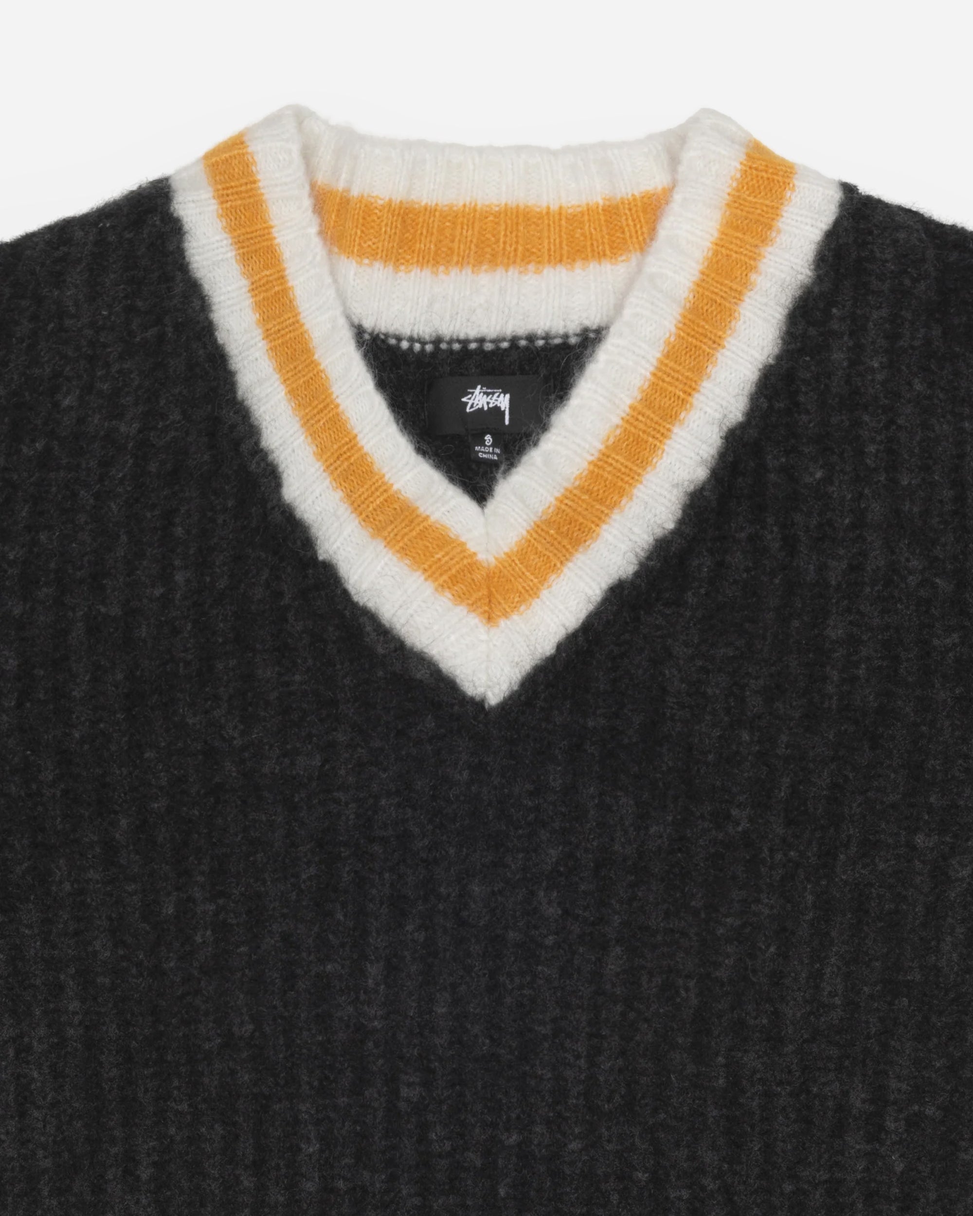 Stüssy Mohair Tennis Sweater Charcoal 117142-0002