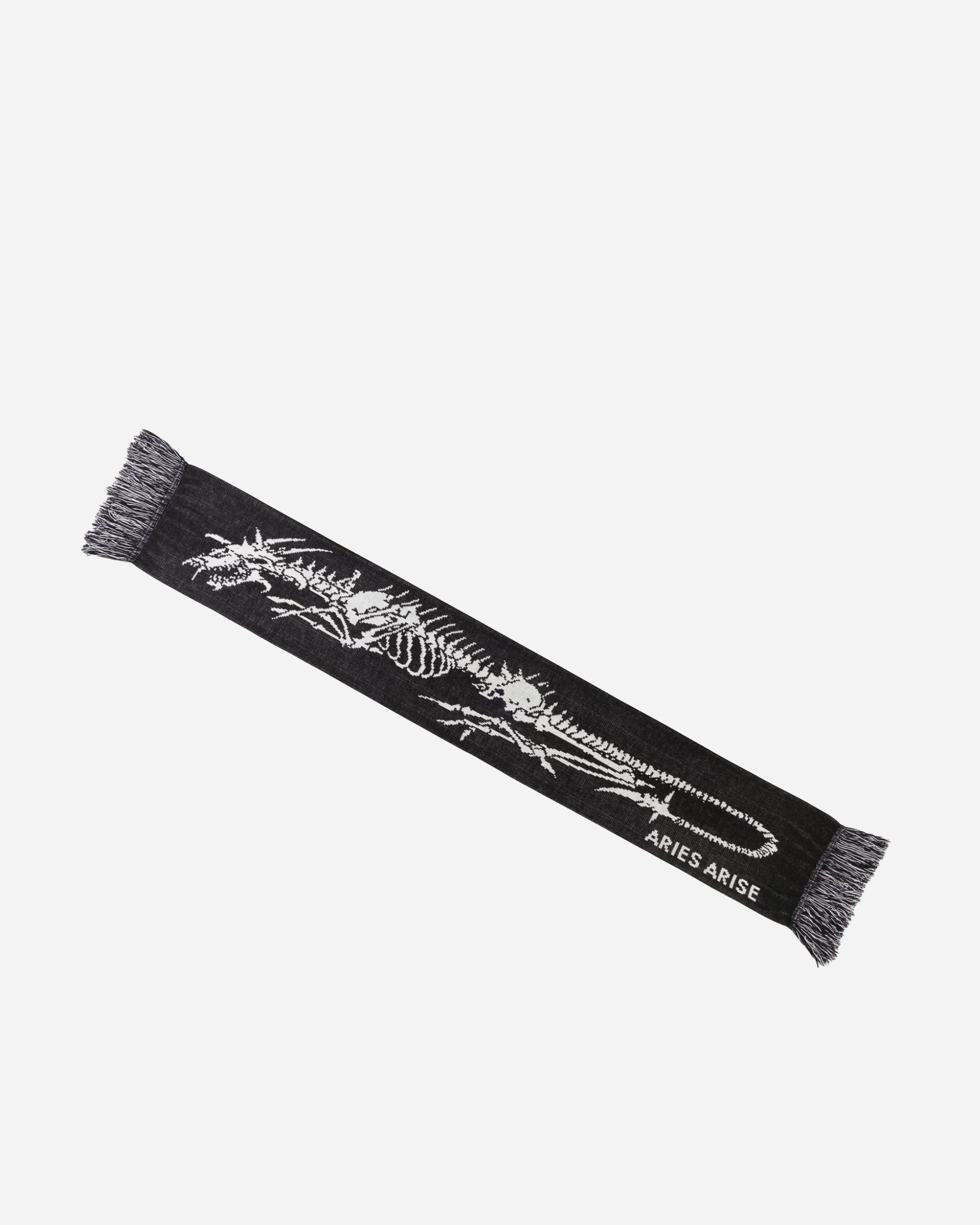 ARIES Dragon Skeleton Scarf Black & White SUAR90001-BLKWHT