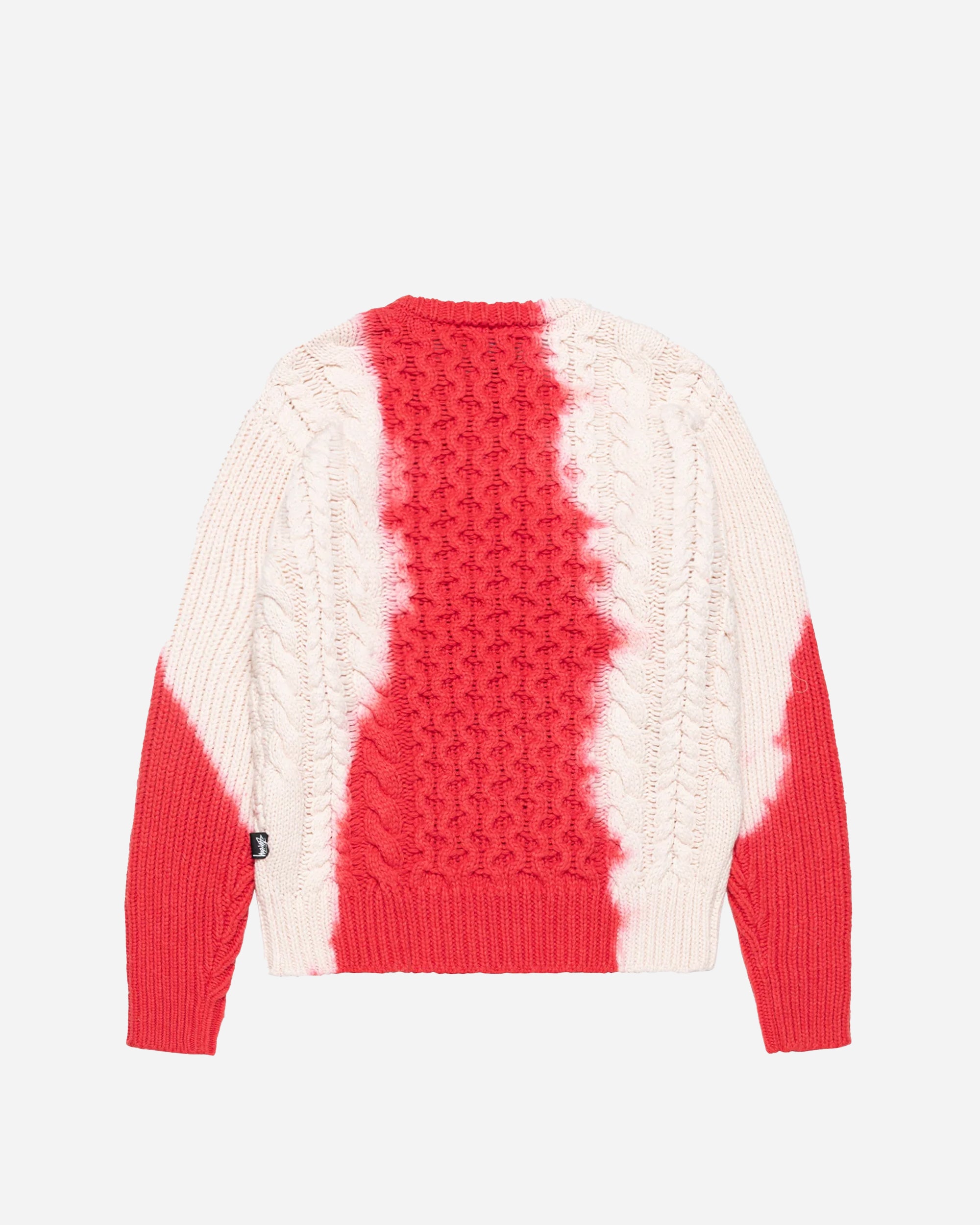 Stüssy Tie Dye Fisherman Sweater red 117188-0601