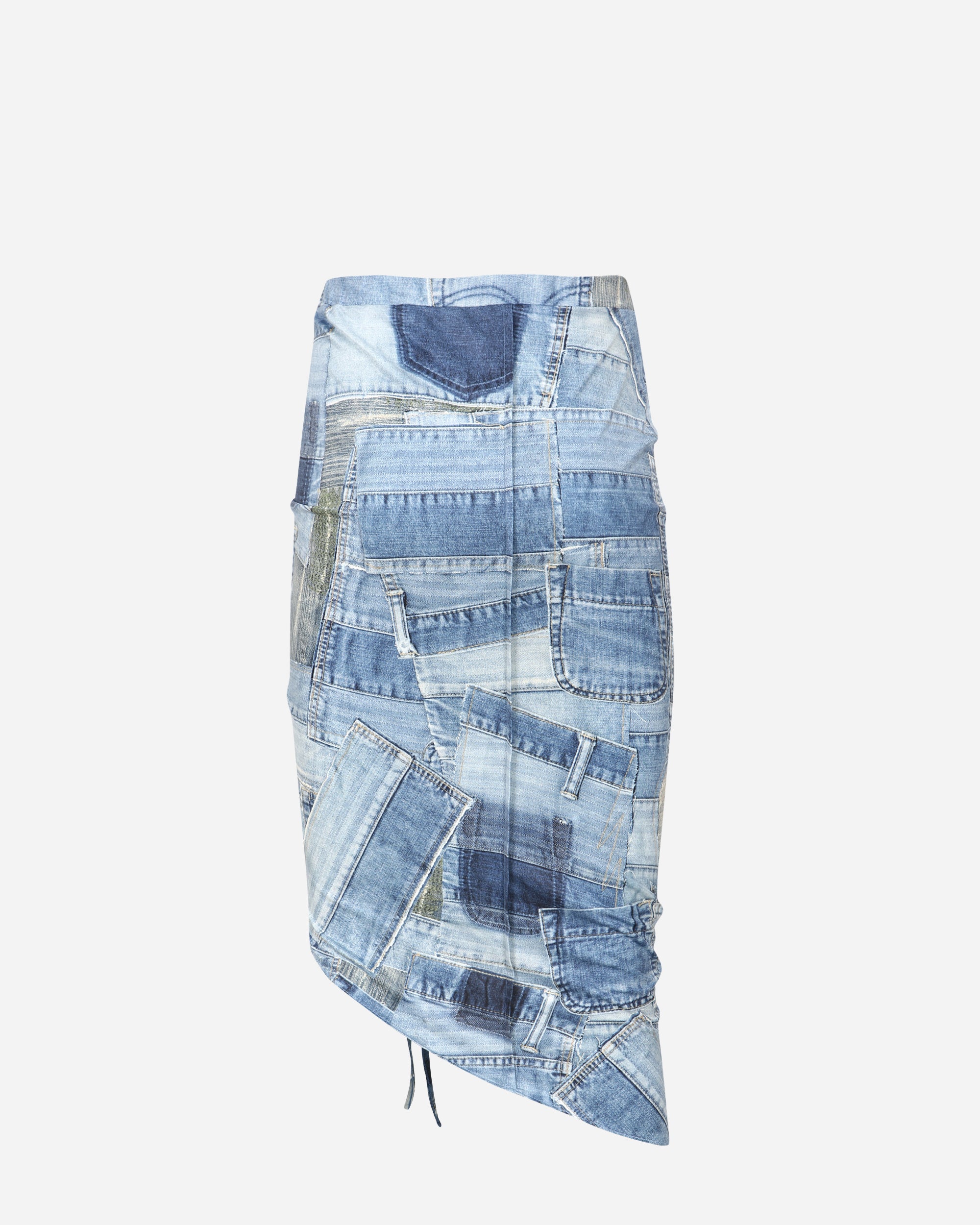 Andersson Bell Anja Patch Print Skirt BLUE apa652w-BLU