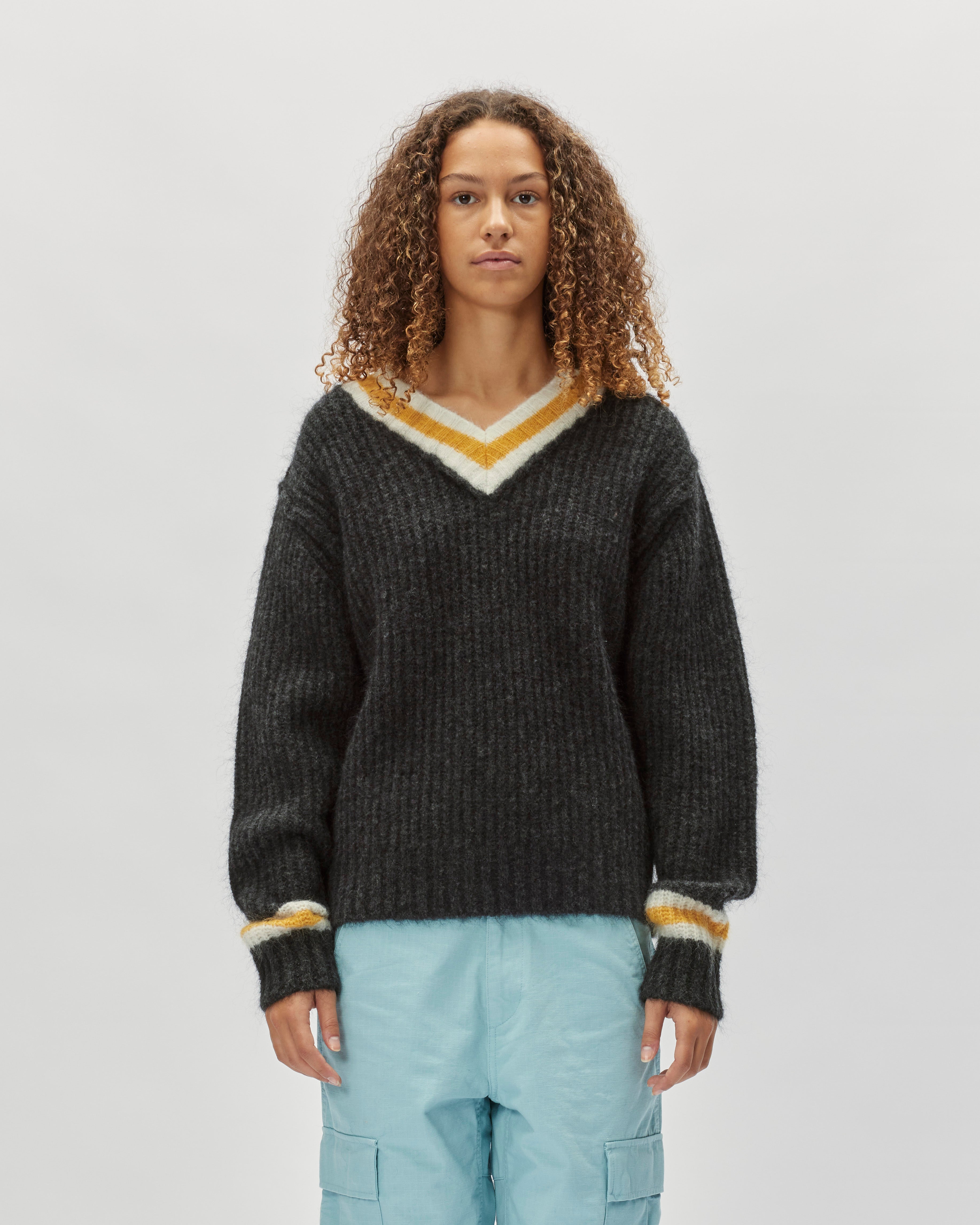Stüssy Mohair Tennis Sweater Charcoal 117142-0002