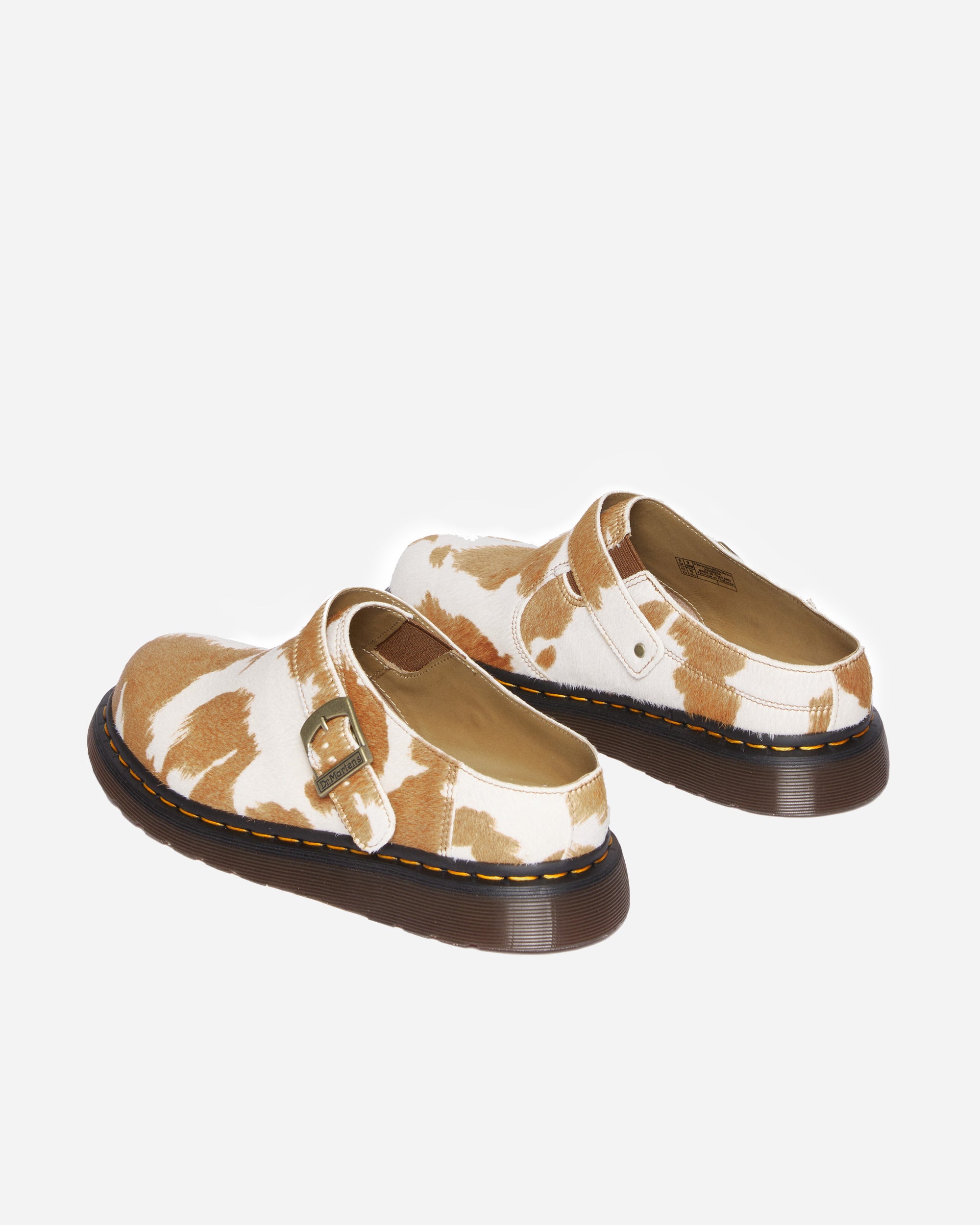 Dr. Martens Isham Buckle Mule Jersey Cow Print 31088934