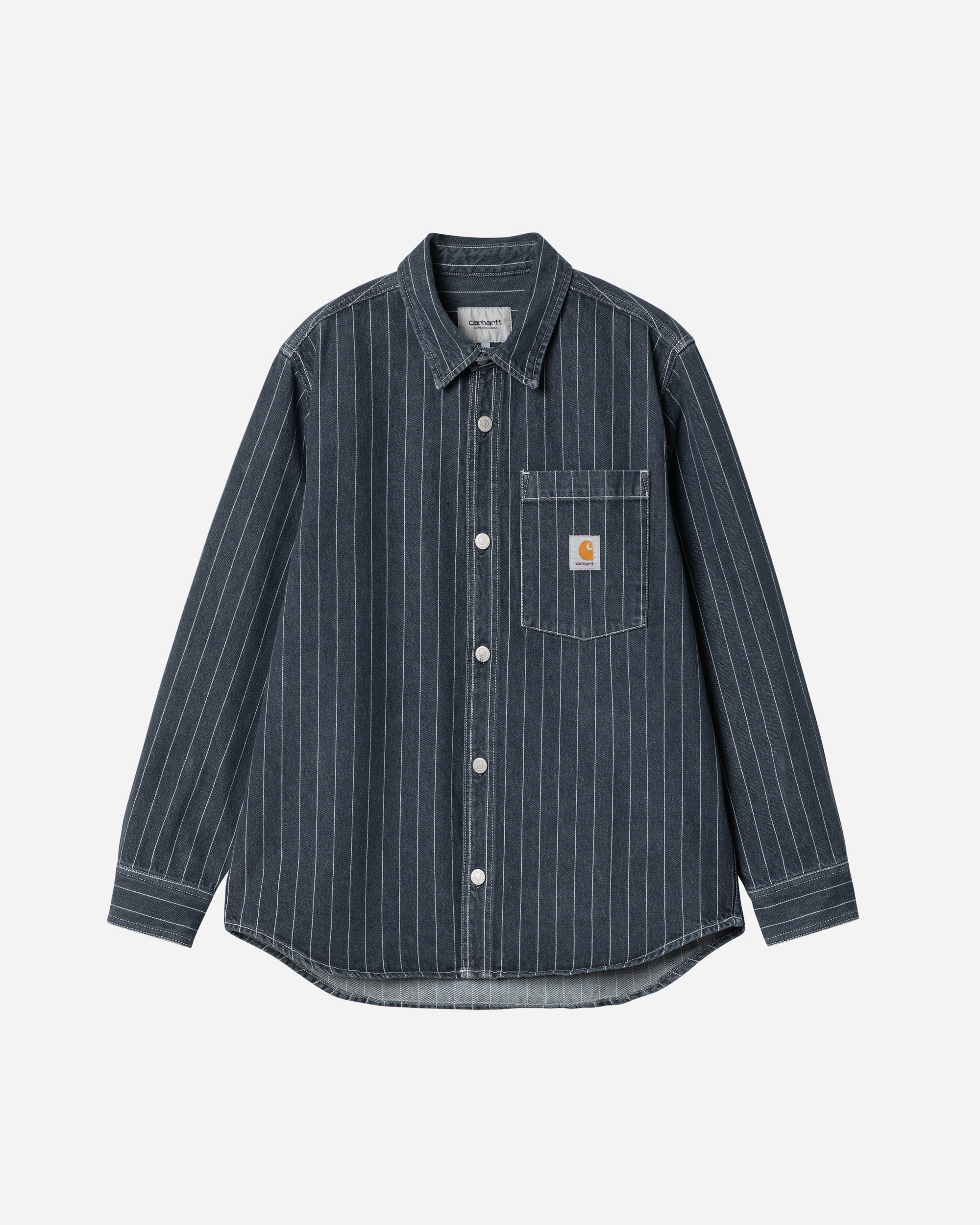 Carhartt WIP Orlean Shirt Jacket Orlean Stripe, Blue / White I033009-1XY06