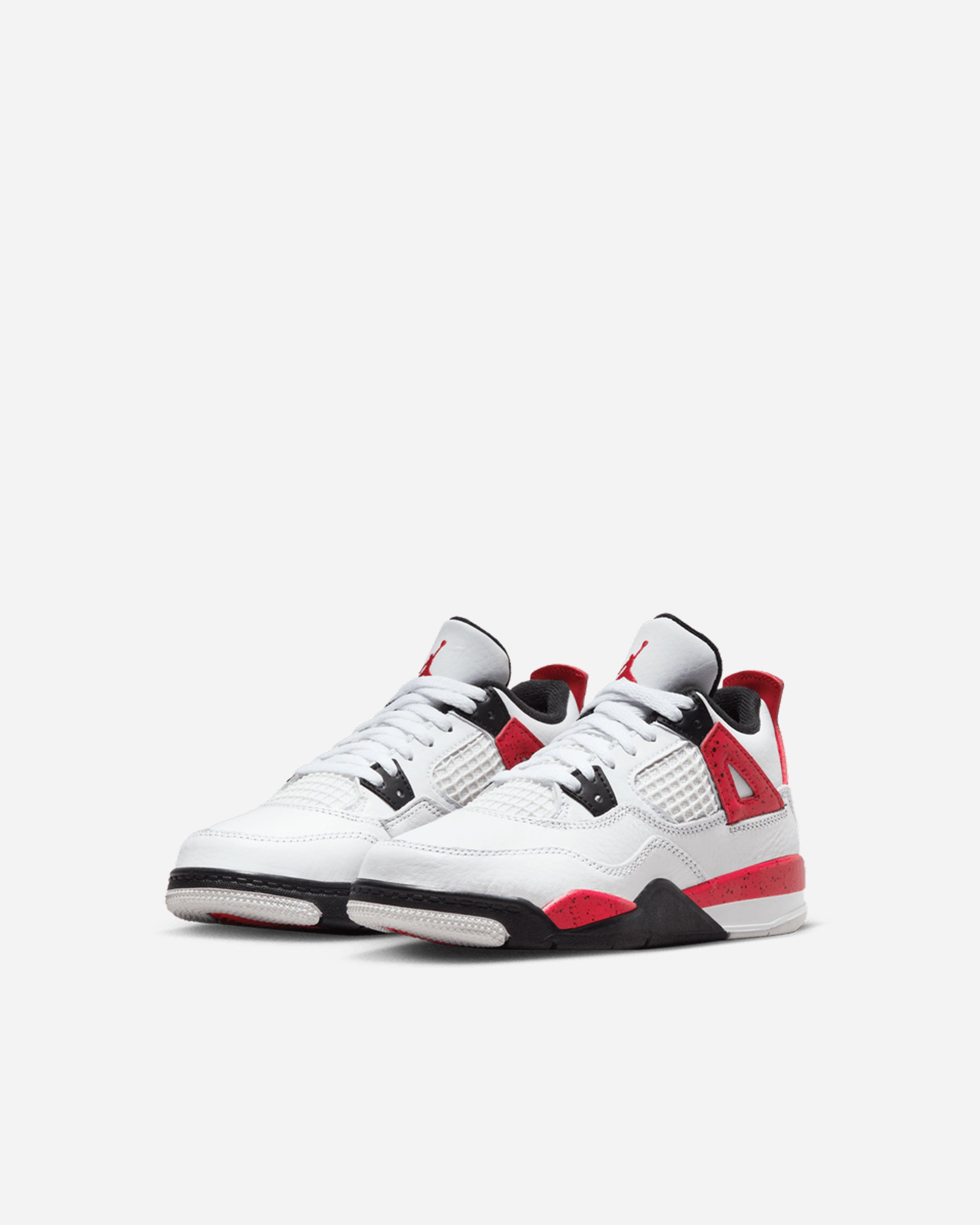 Jordan Brand Jordan 4 Retro'Red Cement' (Preschool) WHITE/FIRE RED-BLACK-GREY BQ7669-161