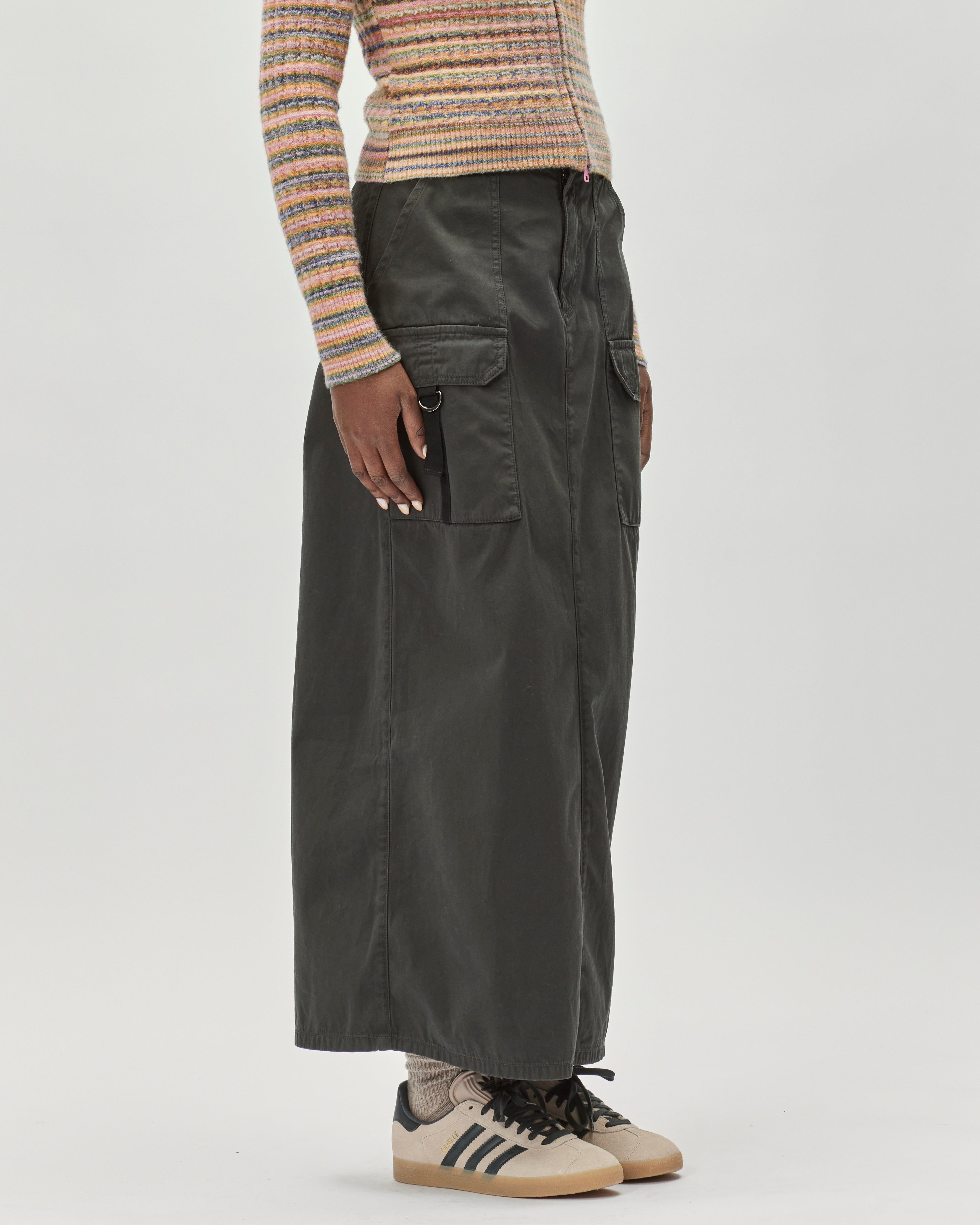 Oval Square Arrow Maxi Skirt Black  20582-8001