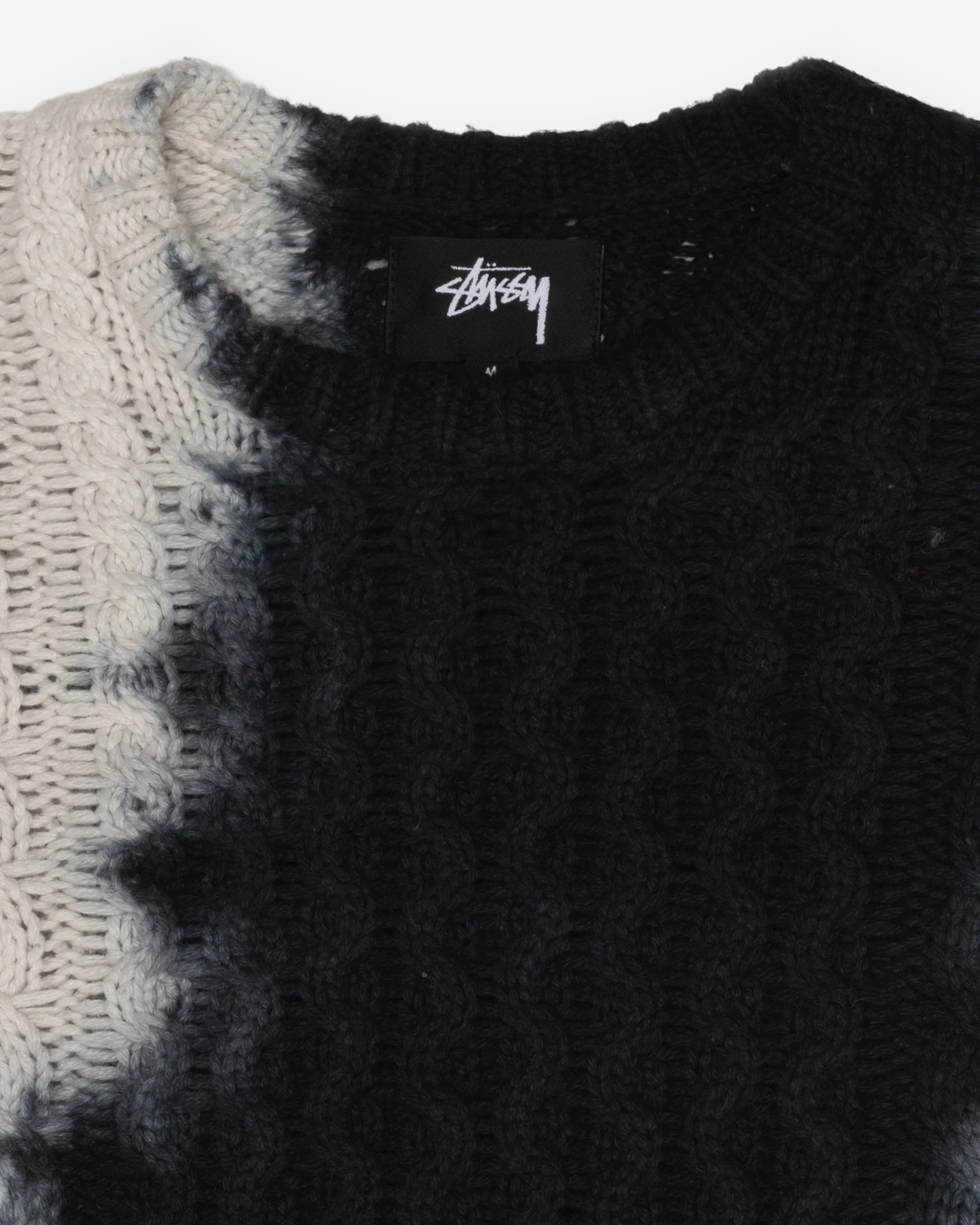 Stüssy Tie Dye Fisherman Sweater black 117188-0001