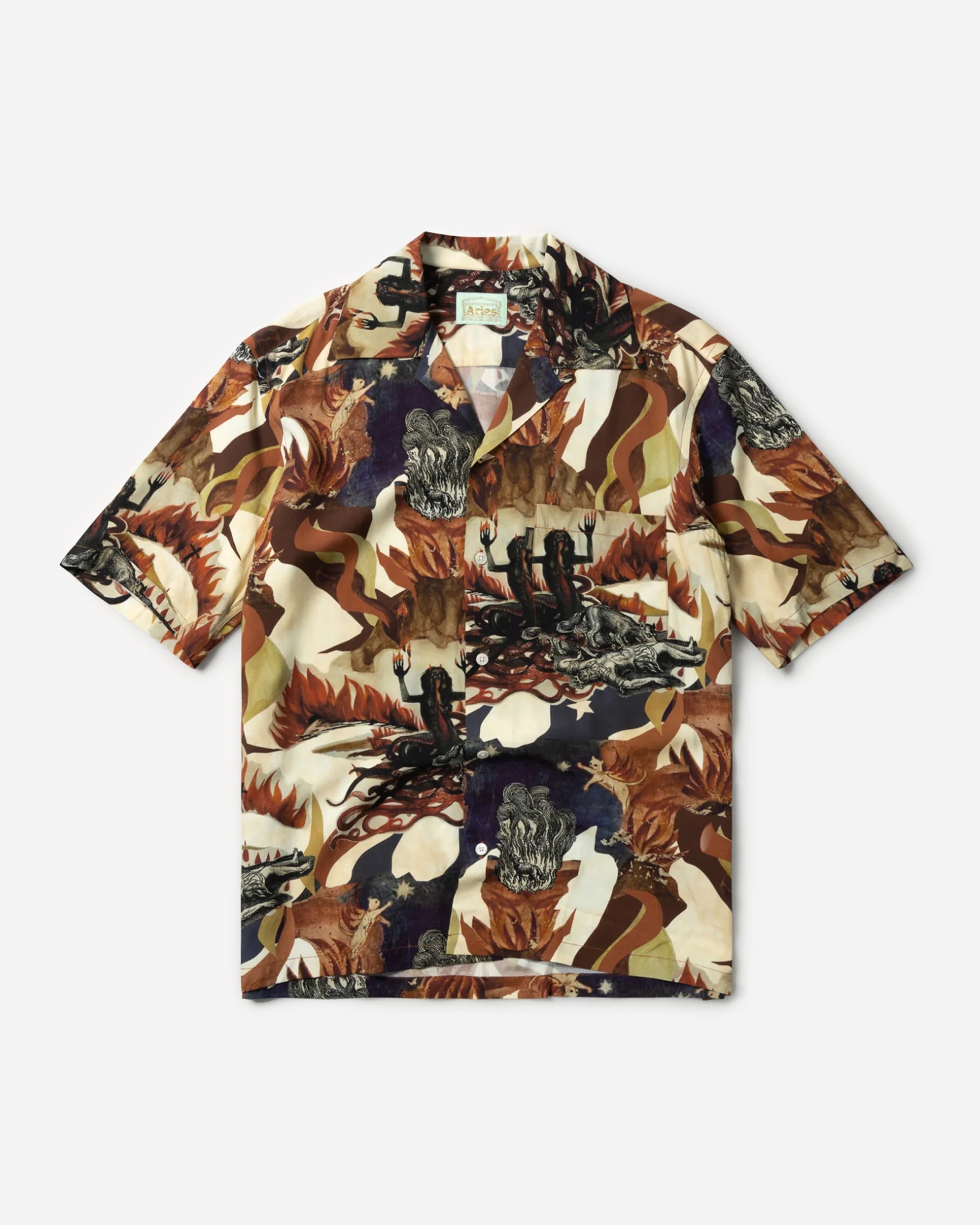 ARIES Cannibal Apocalypse Hawaiian Shirt Multi FUAR40106