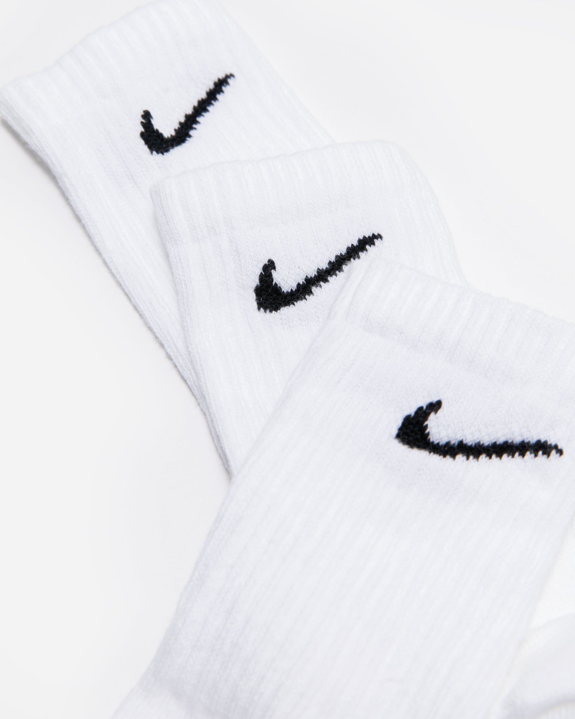 Nike Everyday Lightweight Training Crew Socks (3 Pairs) WHITE/BLACK SX7676-100