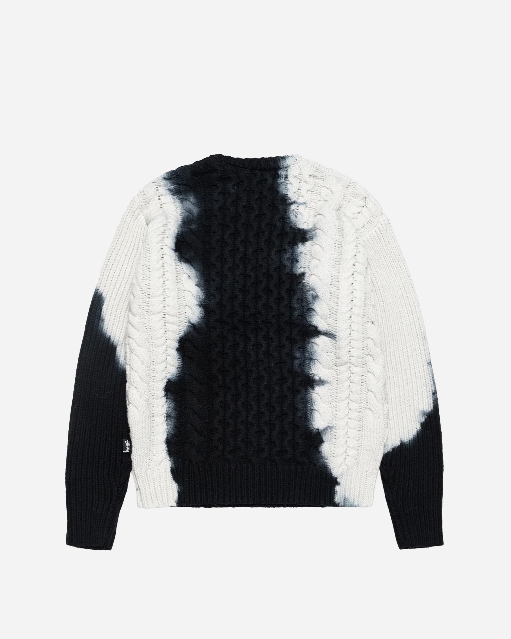 Stüssy Tie Dye Fisherman Sweater black 117188-0001