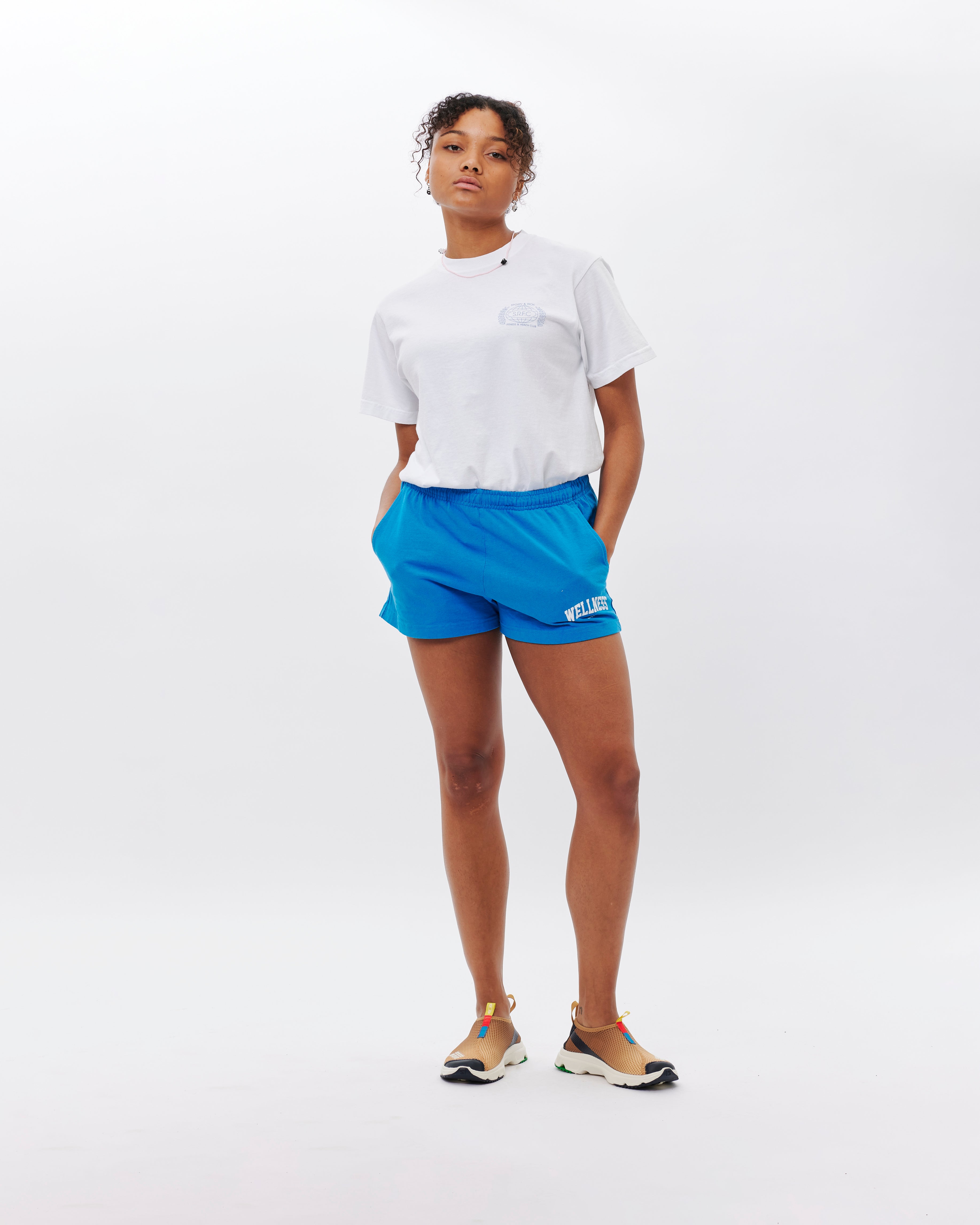 Sporty & Rich Wellness Ivy Disco Shorts Ocean SH622OC