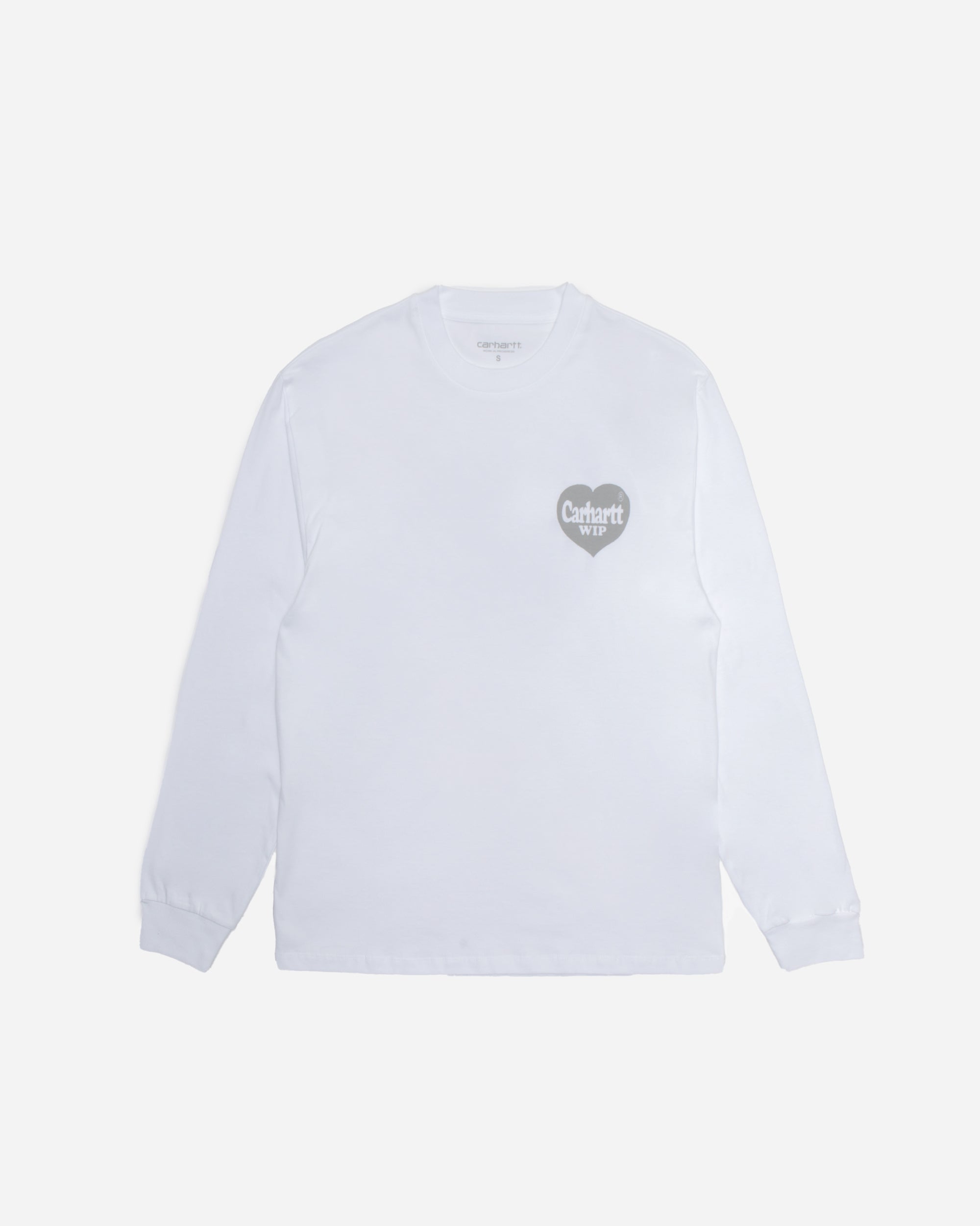 Carhartt WIP Long Sleeve Spree T-Shirt White / Grey I032854-WHGXX