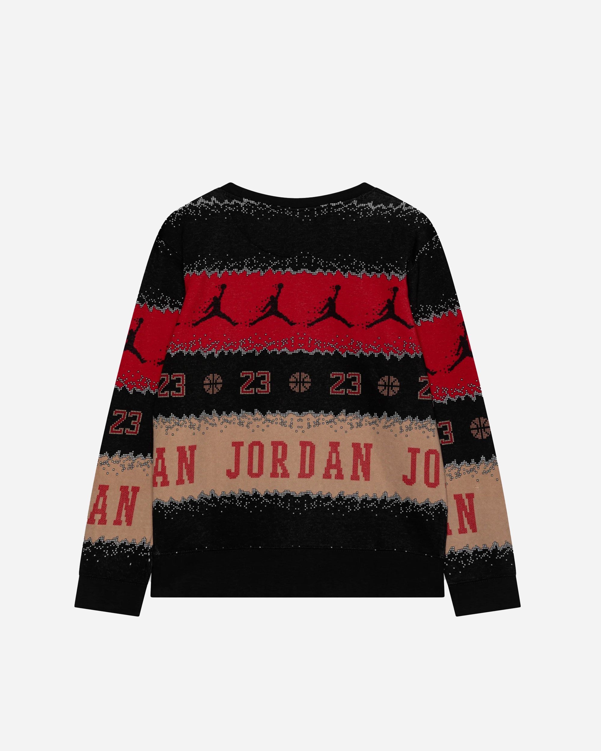 Jordan Brand Essentials Holiday Fleece Crew GYM RED/BLACK FD7463-687