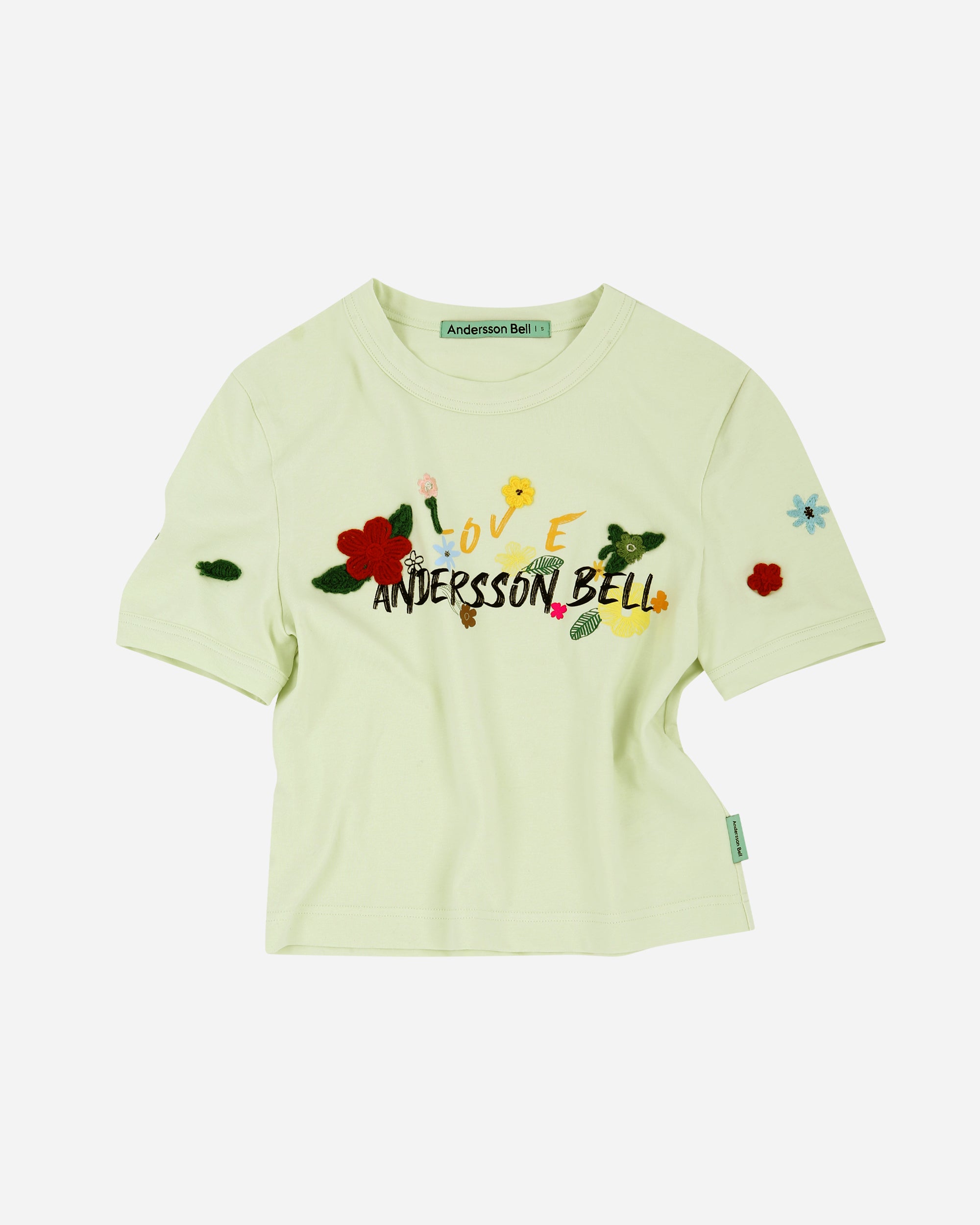 Andersson Bell Dasha Flower Garden Logo T-shirt PALE MINT atb894w-PLMI