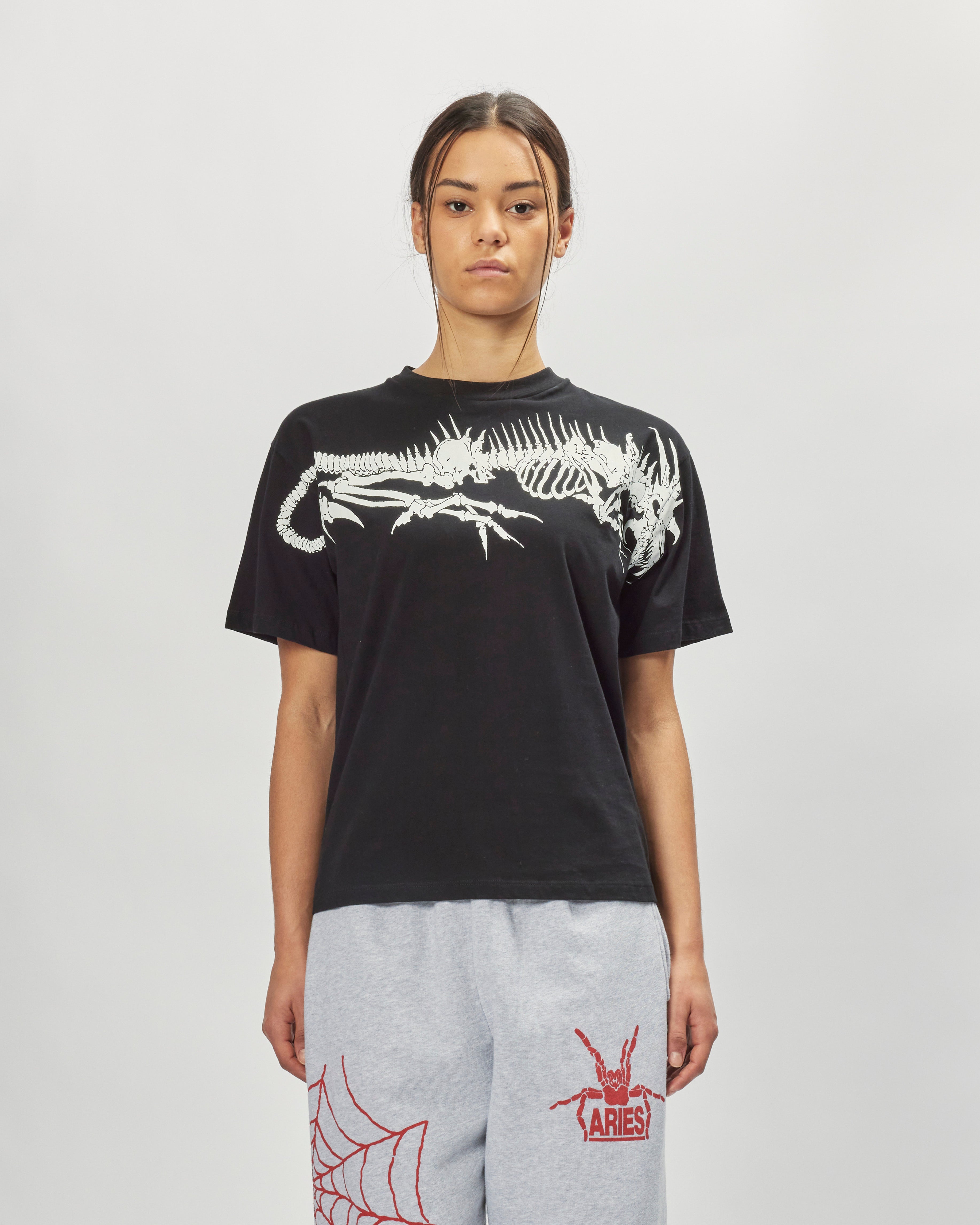 ARIES Dragon Skeletor T-shirt Black   RUAR60010