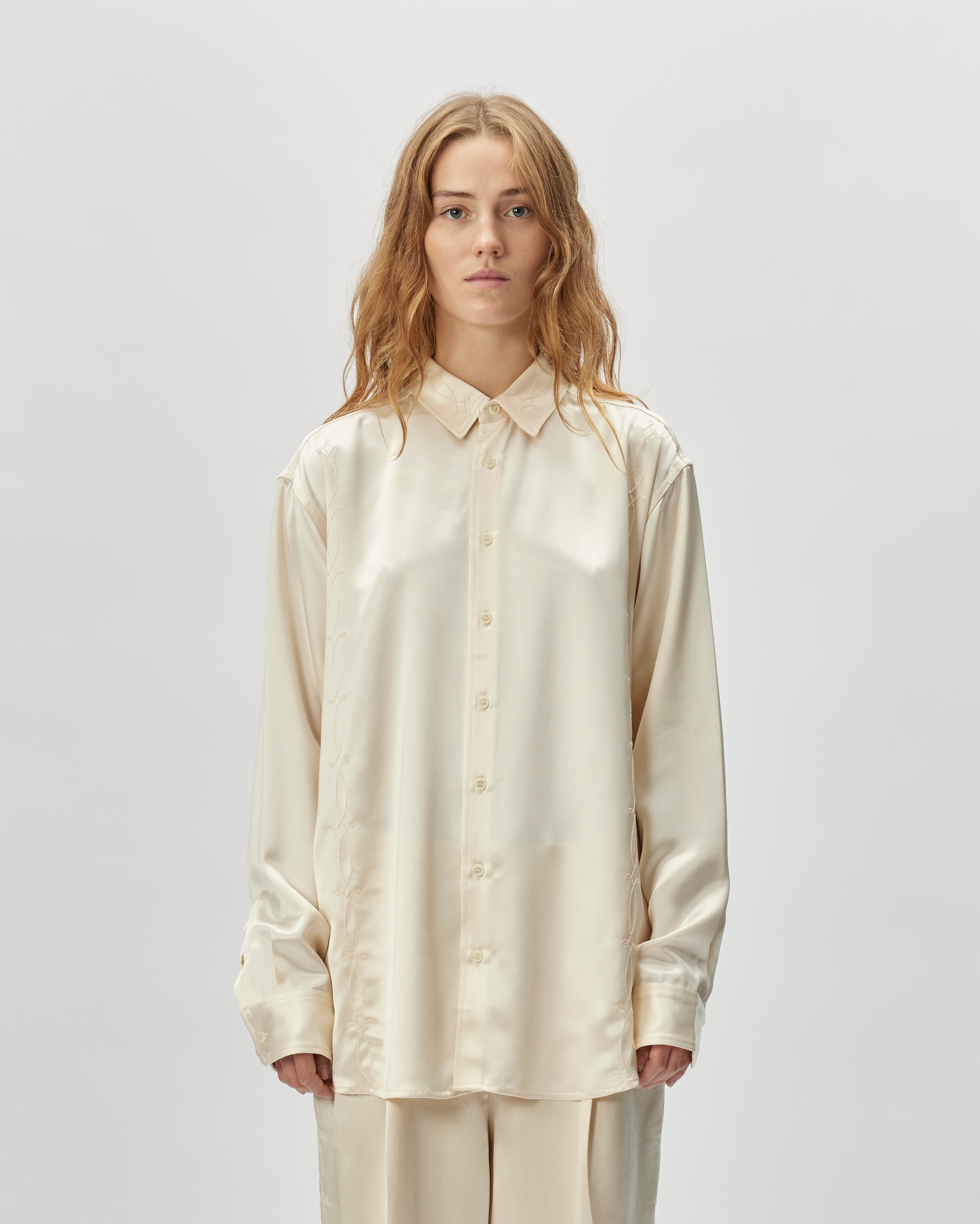 Soulland Damon Embroided Shirt Off White 32027-1225
